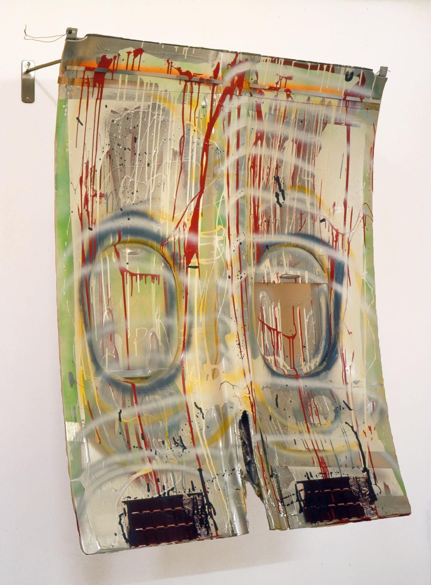 A mixed media work by Isa Genzken, titled Flugzeugfenster, dated 2003.
