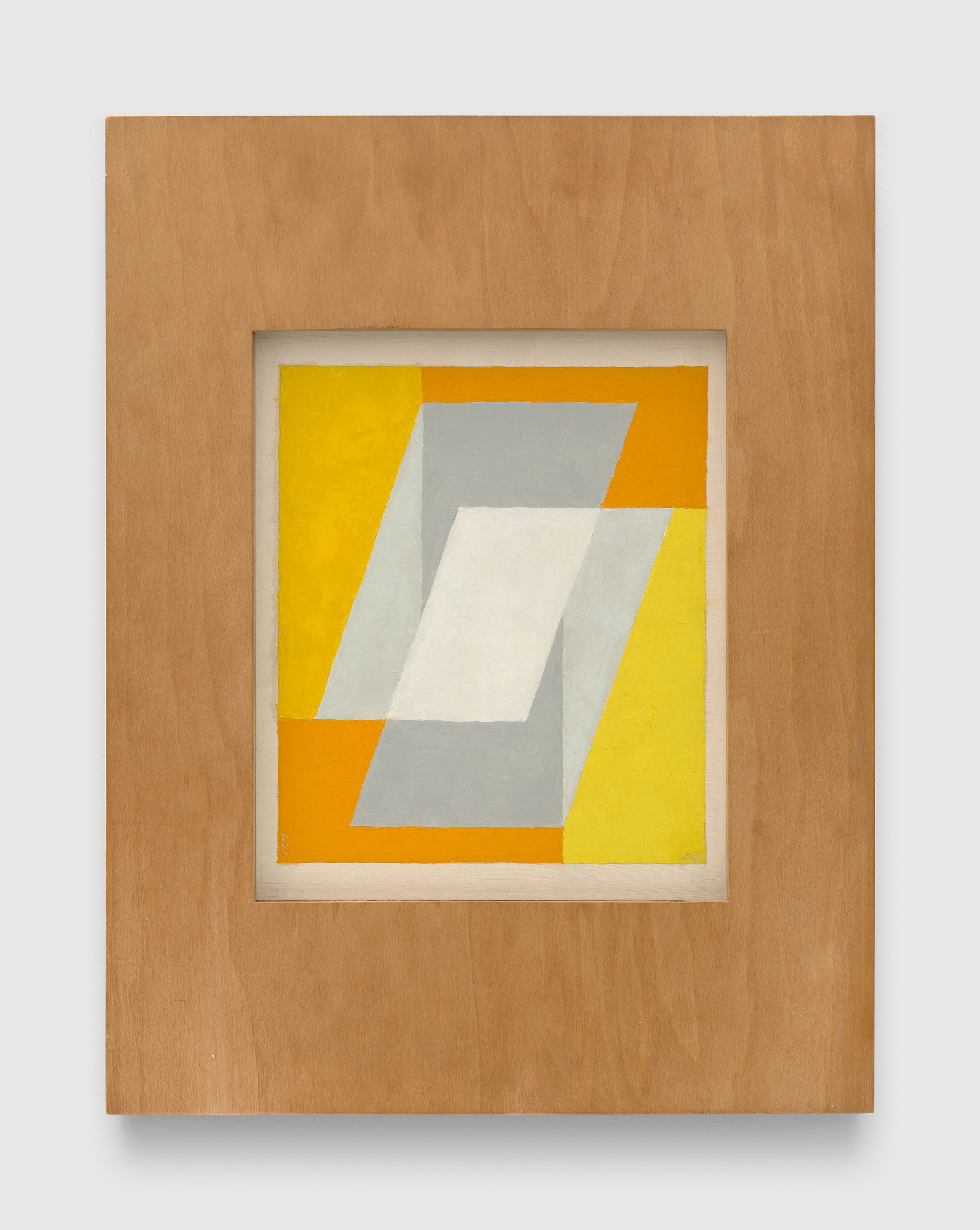 An untitled painting by Josef Albers, dated 1949.