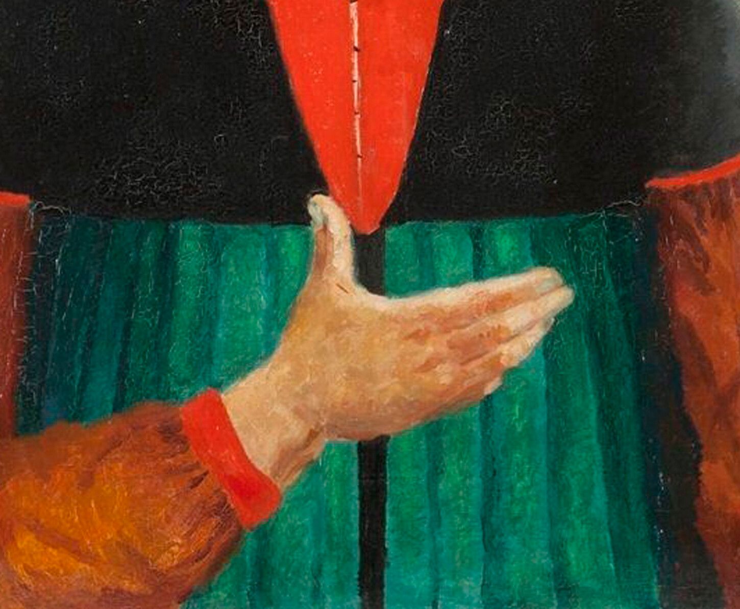A painting by Kazimir Malevich, titled Self-portrait, dated 1933