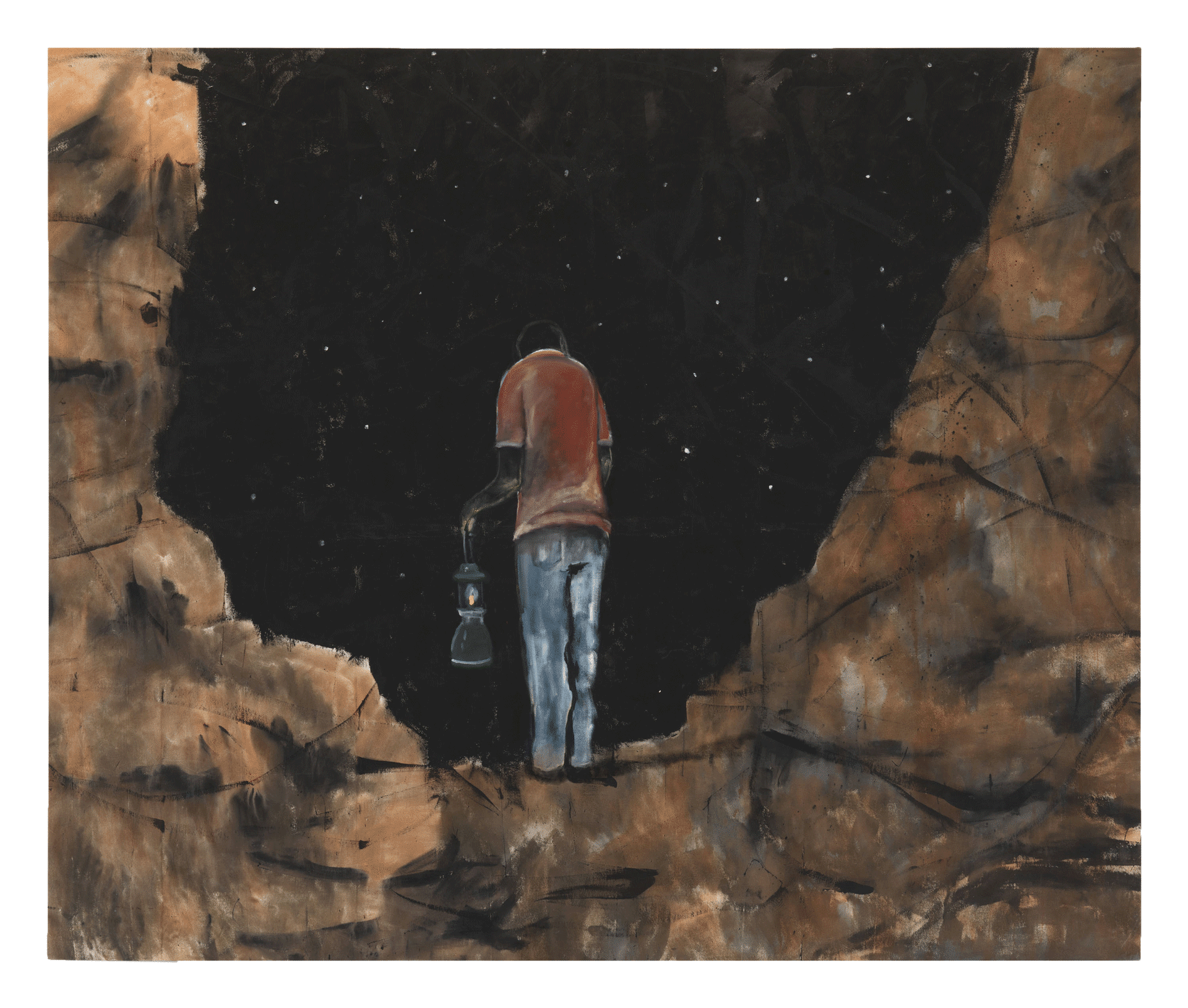 A painting by Noah Davis, titled Painting for My Dad, dated 2011.