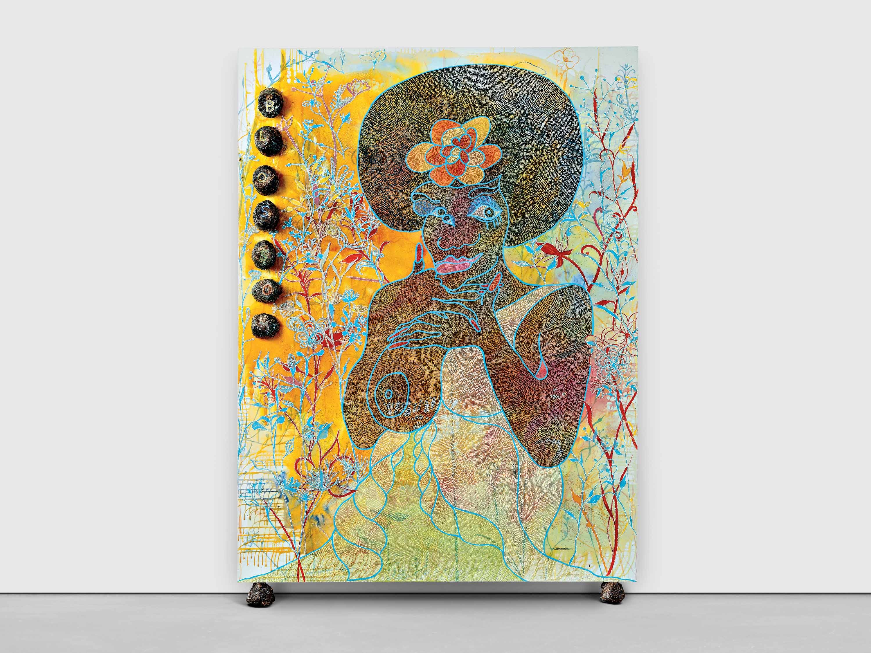 Chris Ofili: Blossom, 1997 | David Zwirner