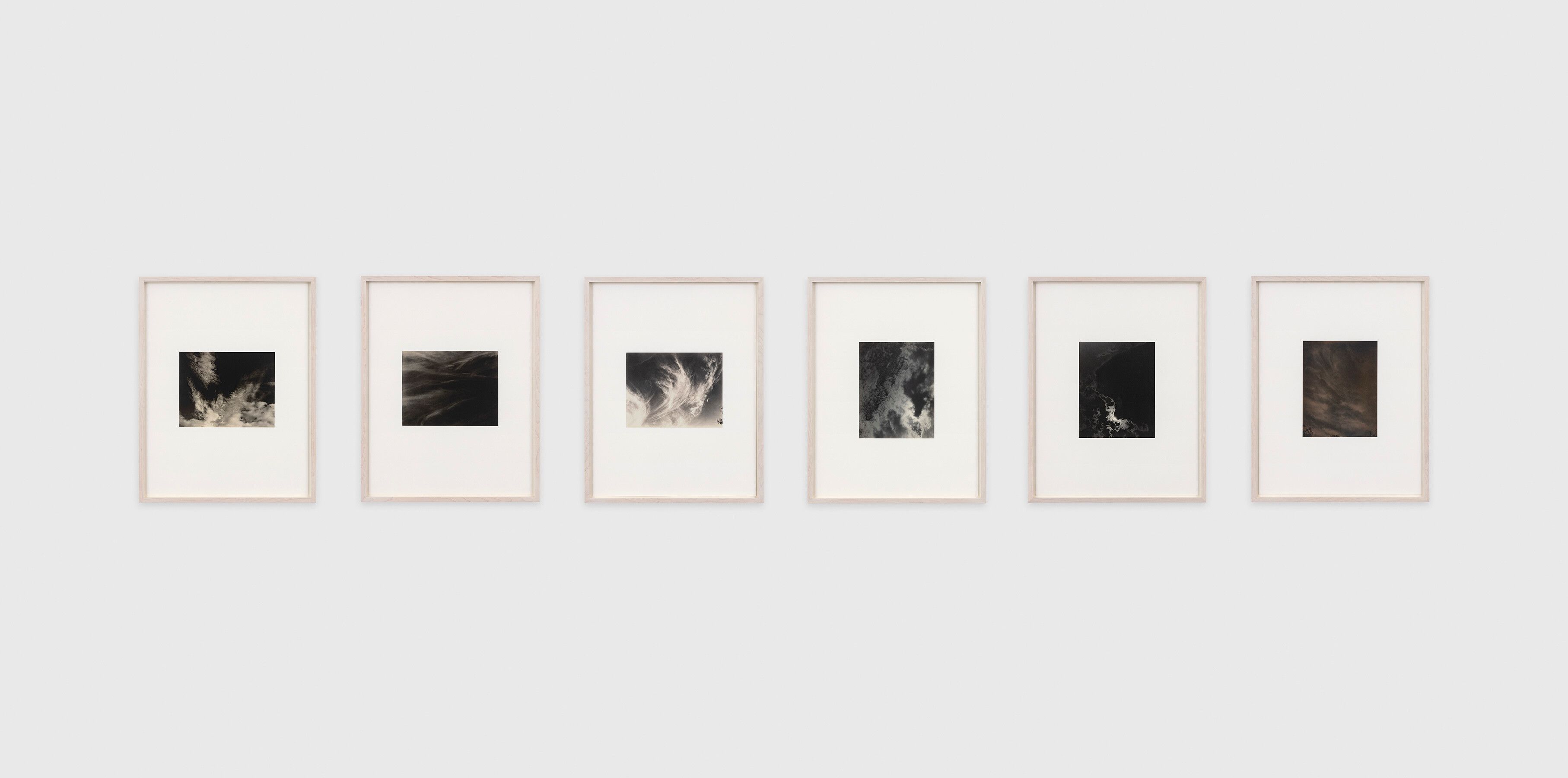 A series of six archival giclée prints by Sherrie Levine, titled After Stieglitz: Set C: 13-18, dated 2023.