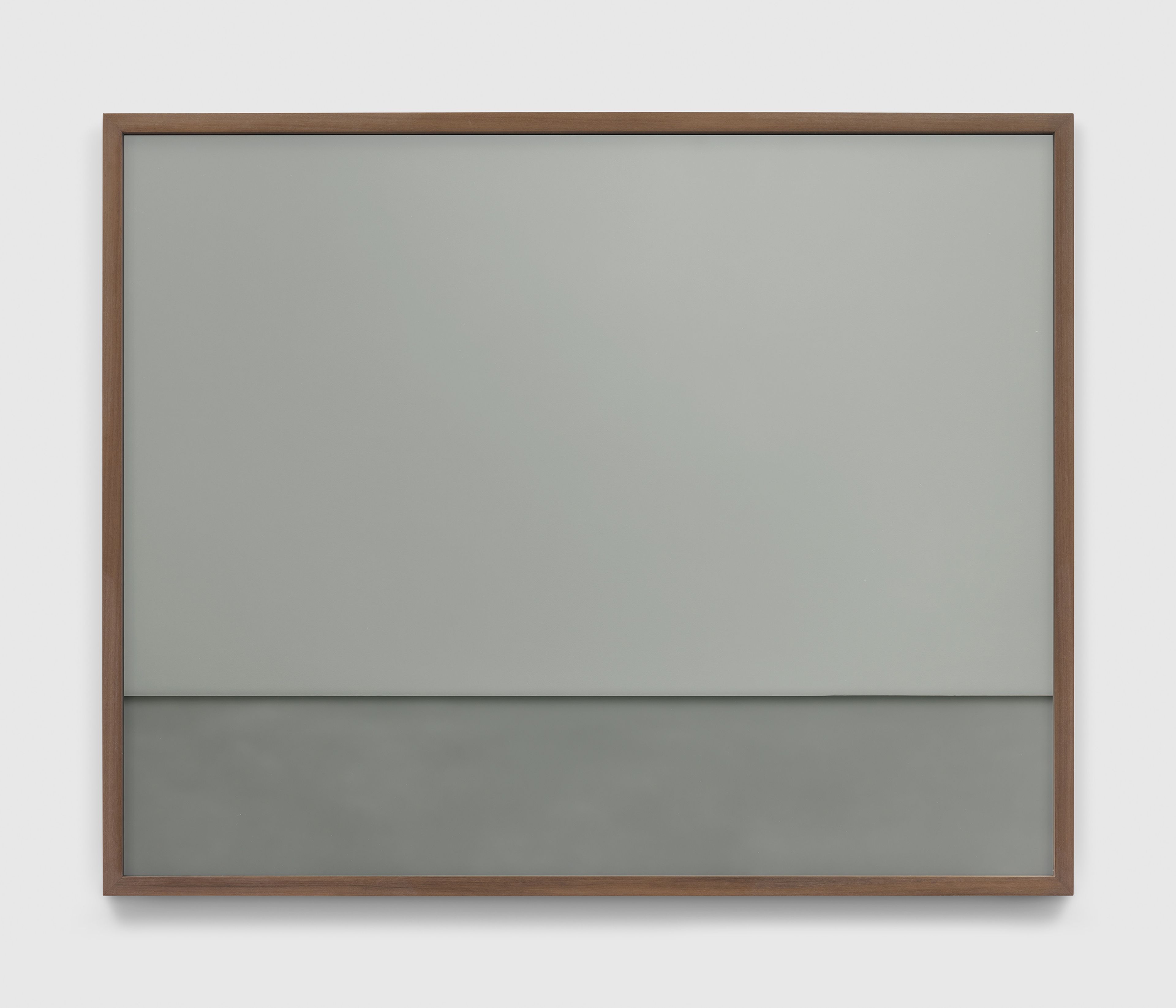 A sculpture by Gerhard Richter, titled Graue Scheibe, dated 2010.