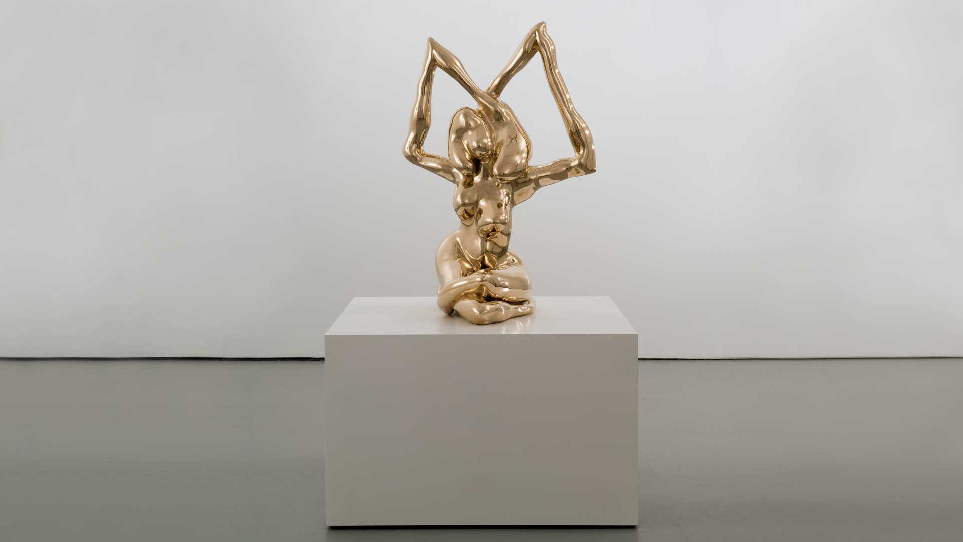 A bronze sculpture by Chris Ofili, titled Mary Magdalene (Infinity), dated 2006.