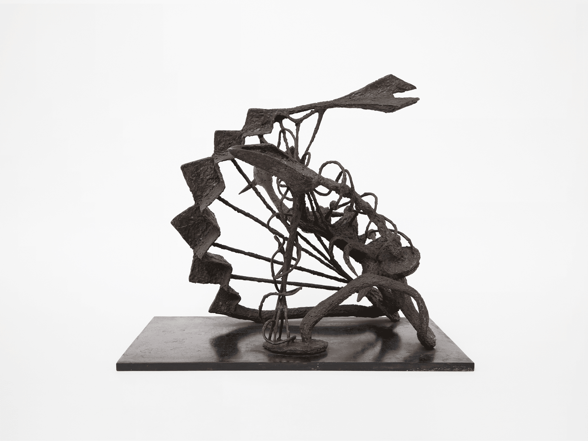A sculpture by Herbert Ferber, titled The Action is the Pattern, dated 1949.