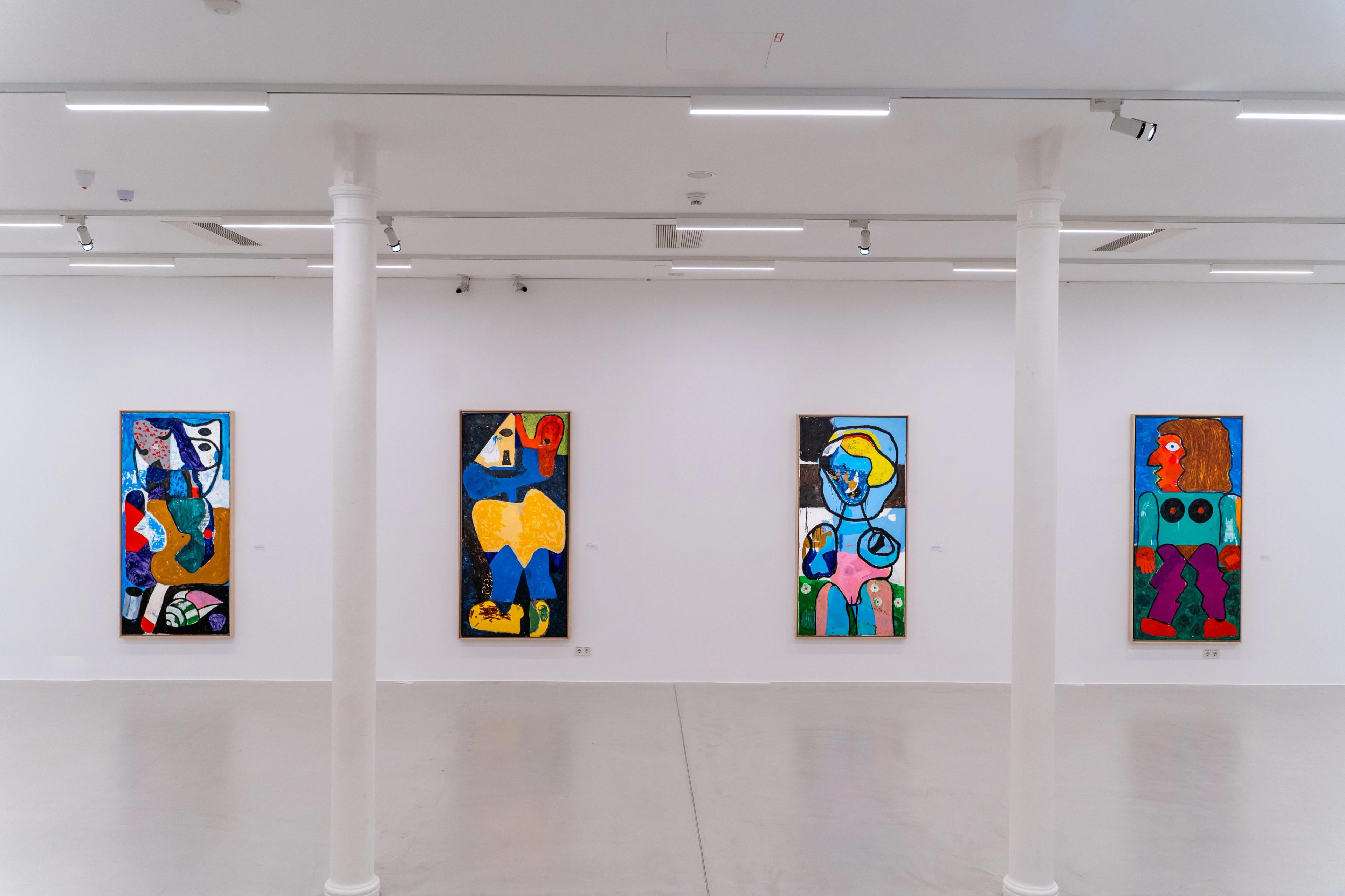 Installation view of the exhibition Joe Bradley at Kunsthalle Krems, located in Krems an der Donau, Austria, dated 2025.