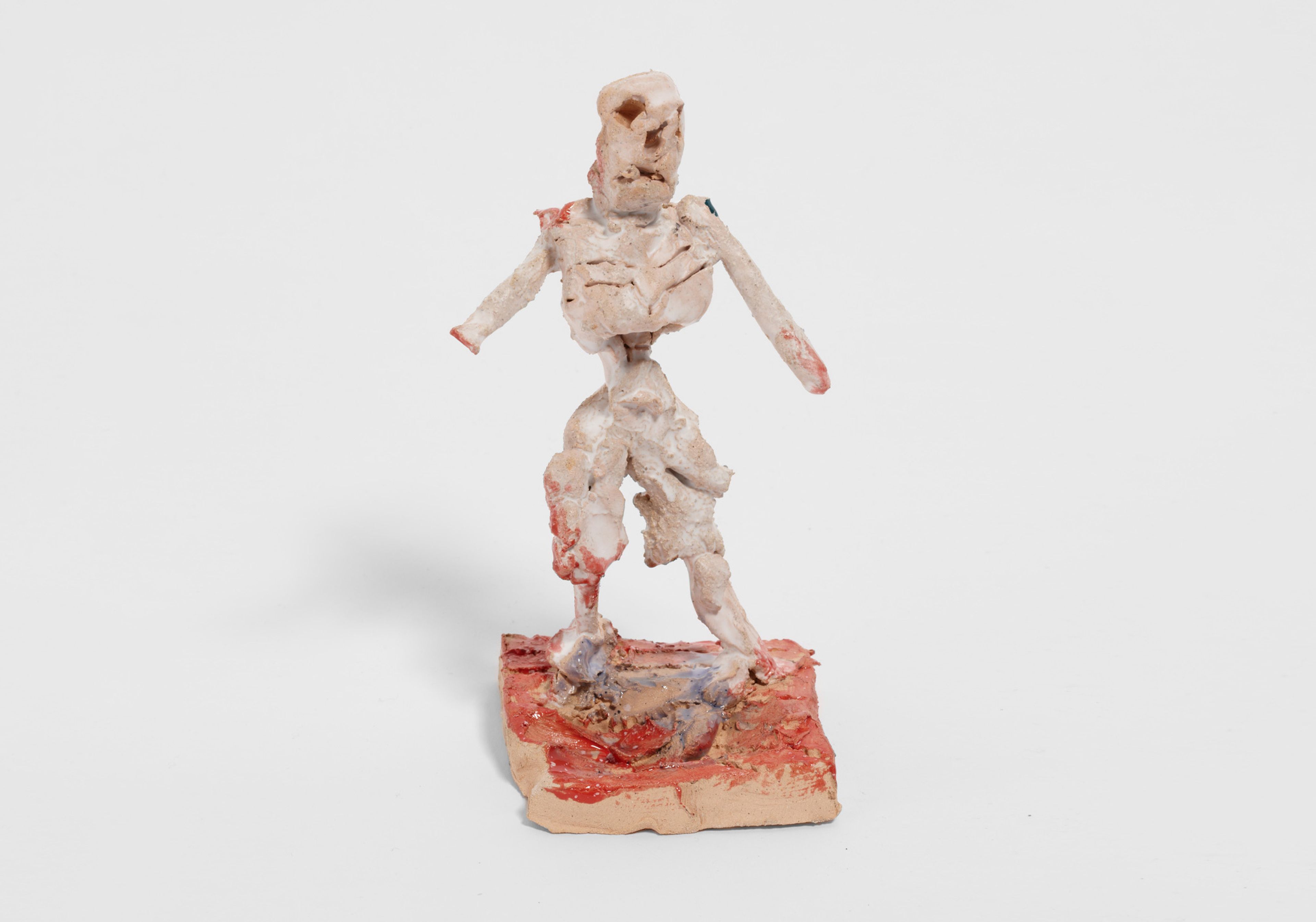 An untitled ceramic sculpture by Josh Smith, dated 2013.