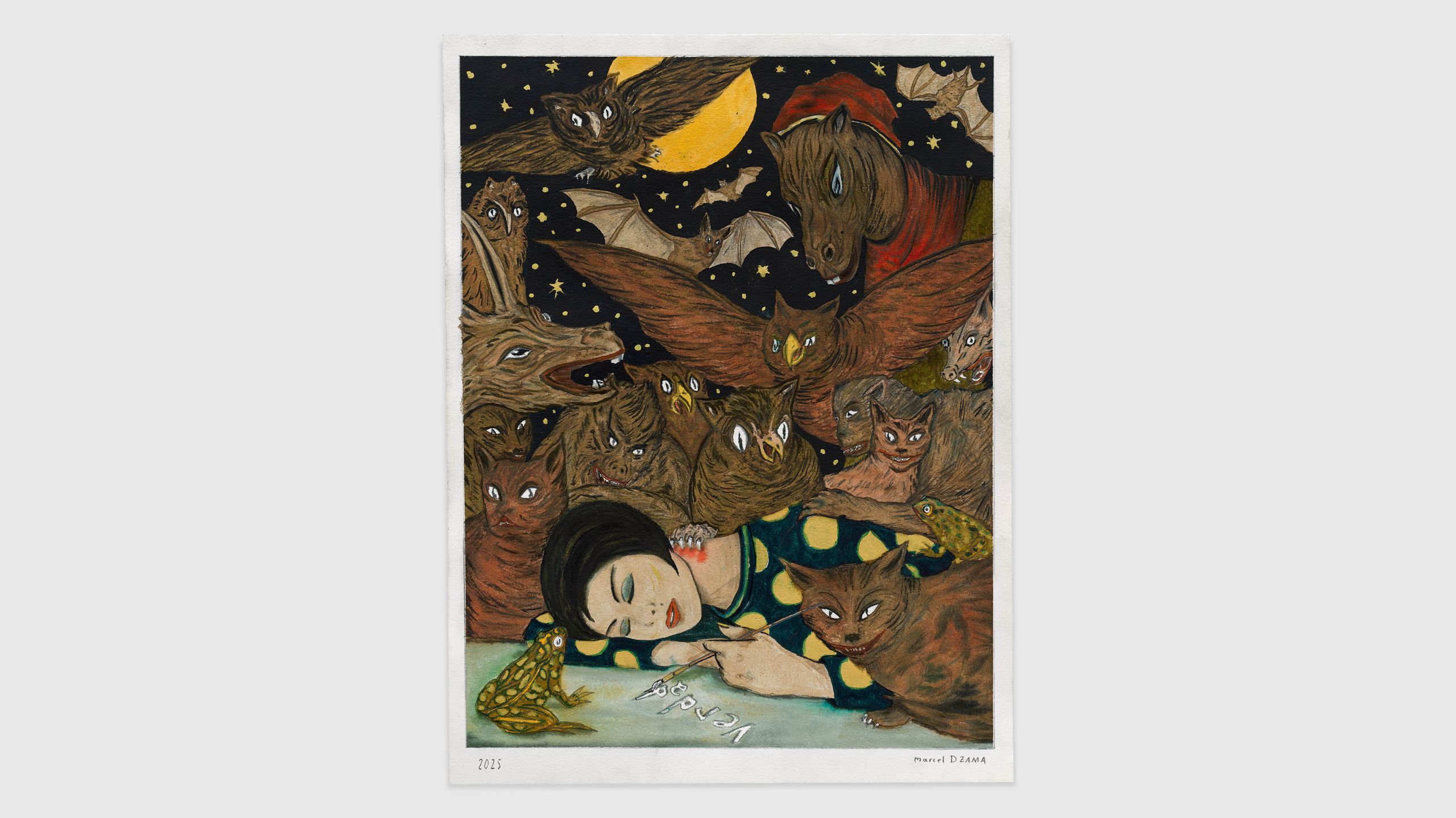 画集【Drawings by Marcel Dzama】 2004年 Marcel Dzama: Out of darkness into blue, 2025 | David Zwirner