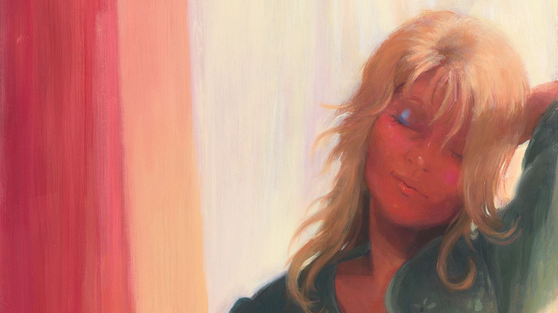 An oil painting on canvas by Lisa Yuskavage, titled Photo Shoot, dated 2020.