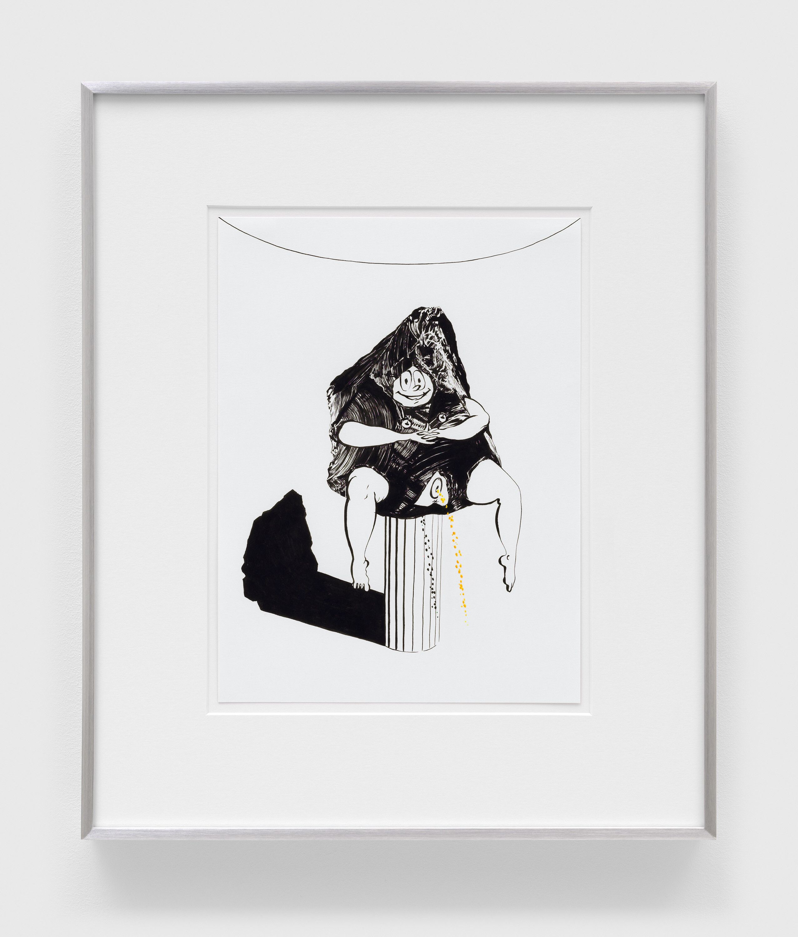 A mixed media artwork by Ebecho Muslimova, titled Fatebe A Stone Miracle, dated 2021.