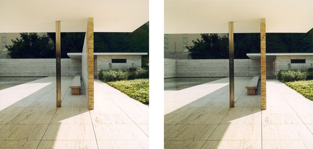 A sculpture by Thomas Ruff, titled Stereoscopic box #4 Stereoscopic image d.p.b. 05, dated 2000.