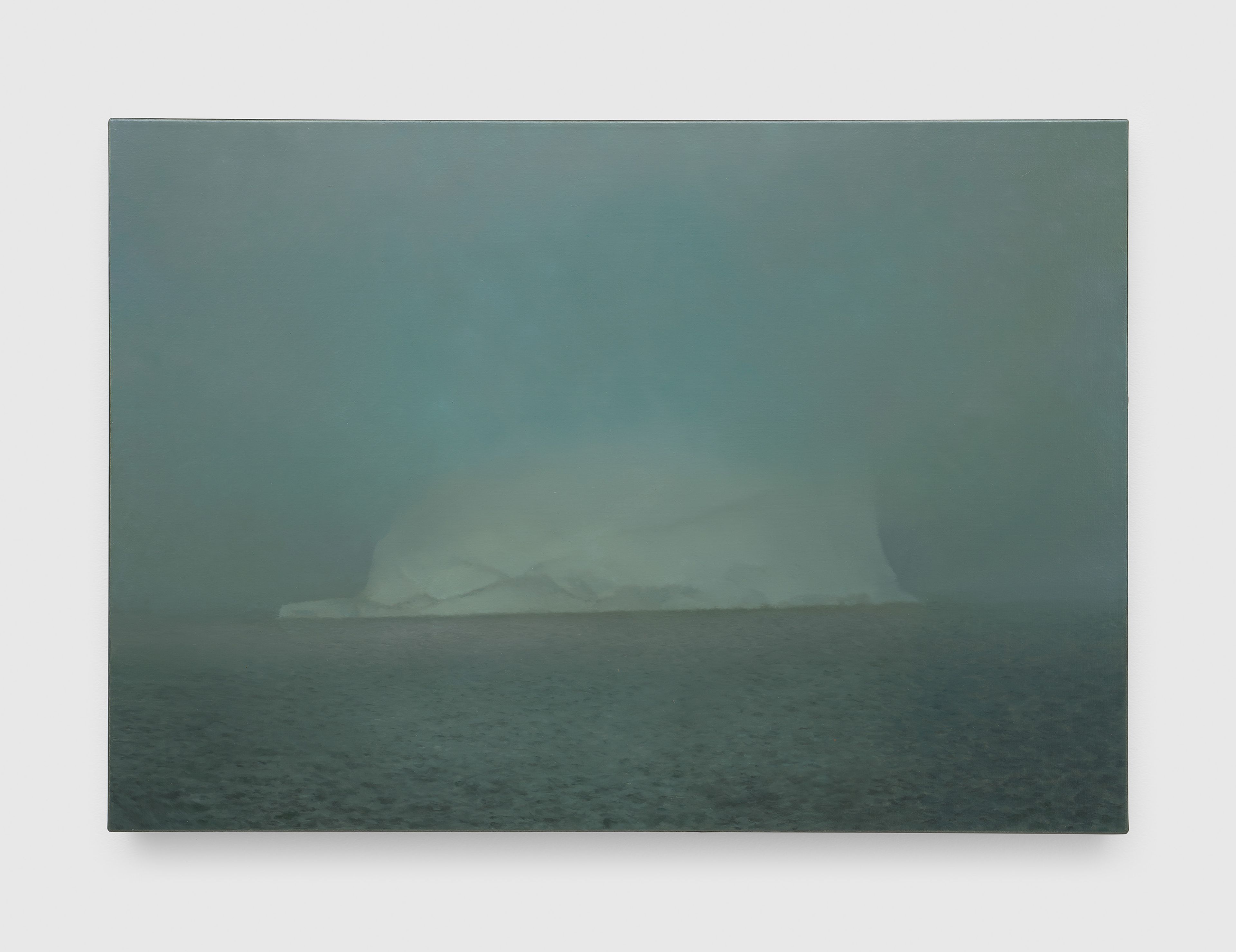 A painting by Gerhard Richter, titled Eisberg im Nebel (Iceberg in Mist), dated 1982.