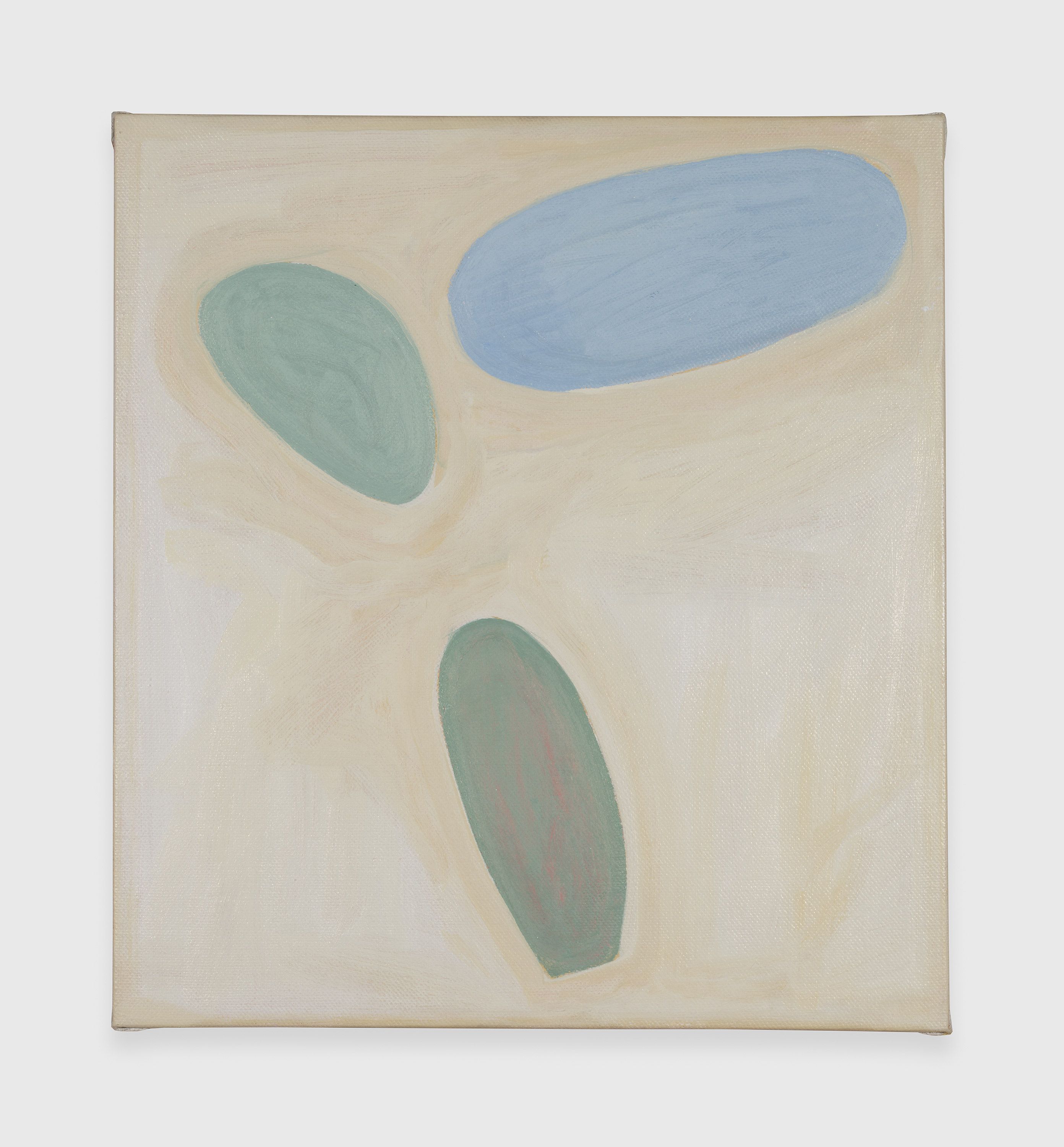 A painting by Raoul De Keyser, titled Zacht Trio, dated 2000.