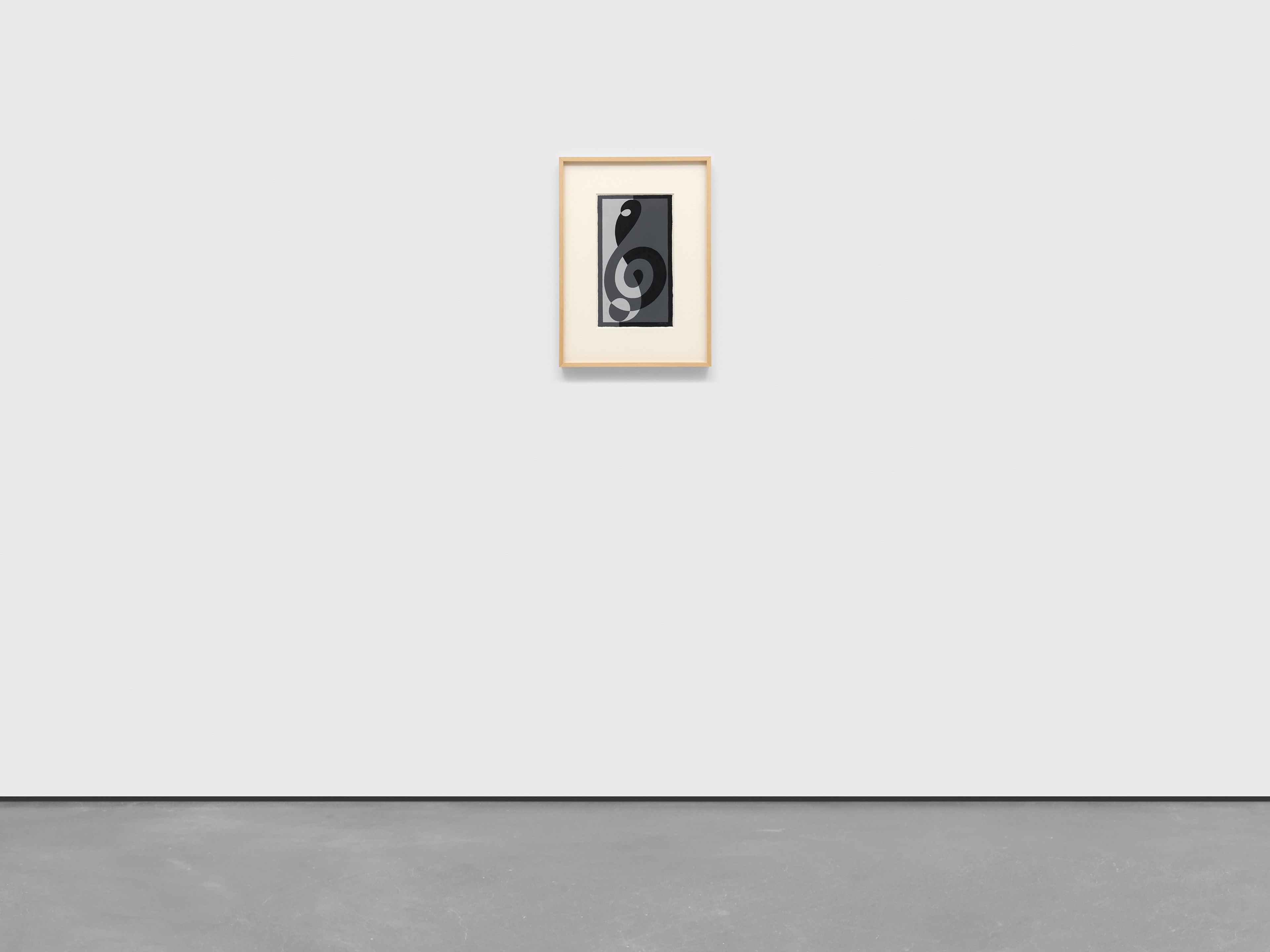 A painting by Josef Albers, titled Treble Clef G n, 1932 to 1935.