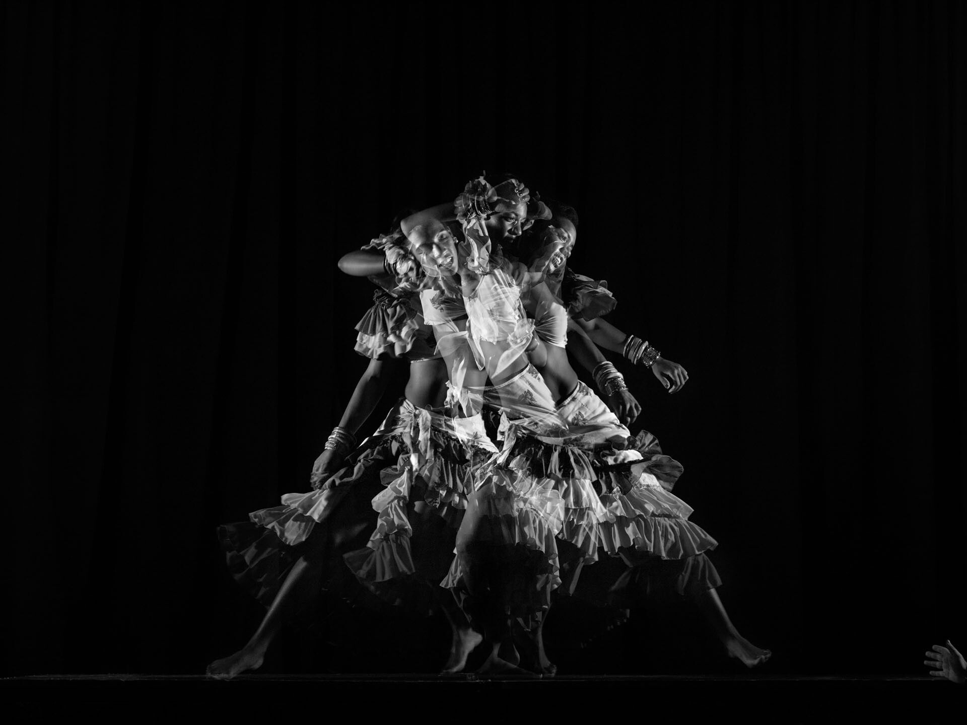A photograph by Stan Douglas, titled Dancer II, 1950, dated 2010. 