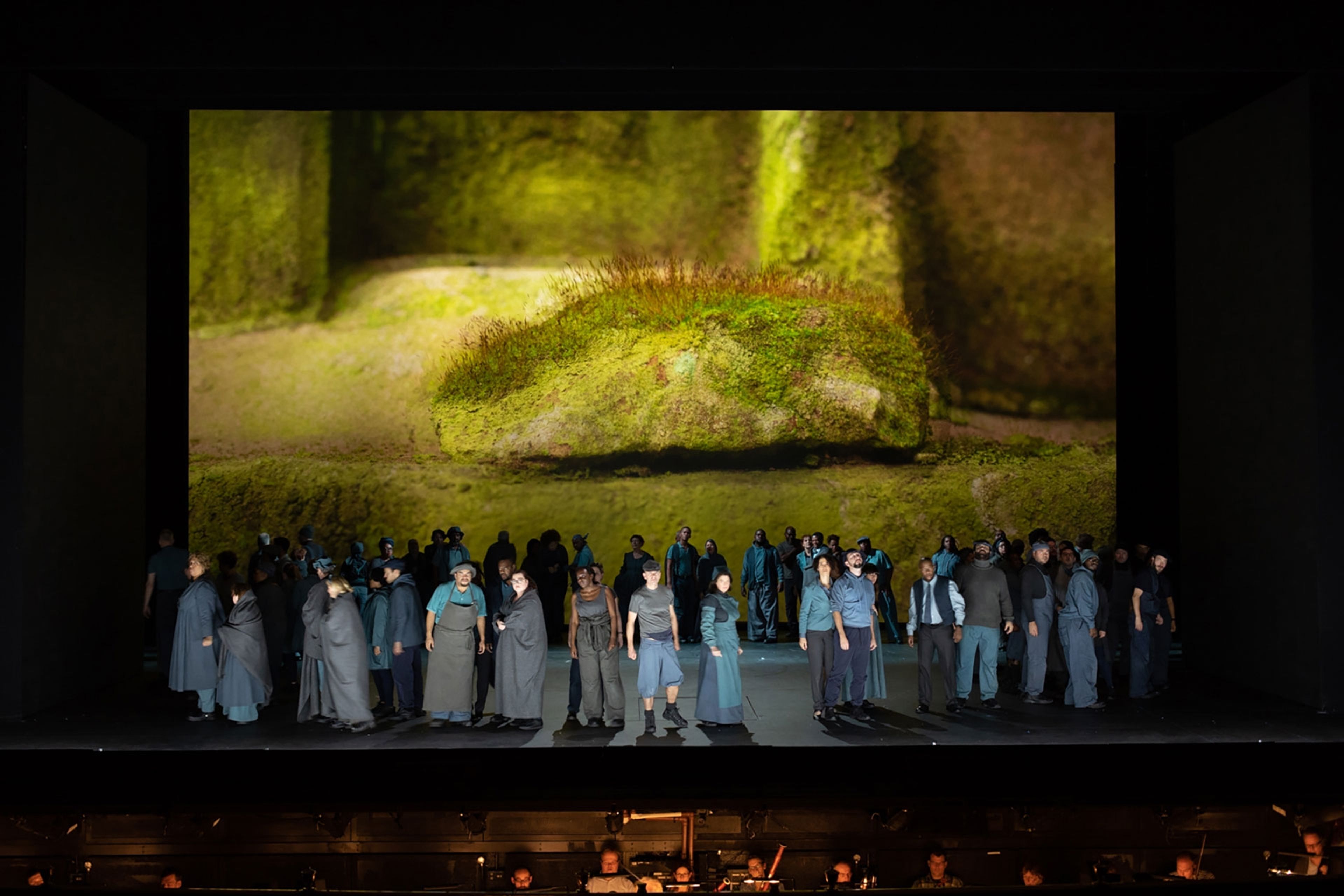 The English National Opera's performance of War Requiem, at Saint Martin's Lane, in London. Set design by Wolfgang Tillmans, dated November 2018.