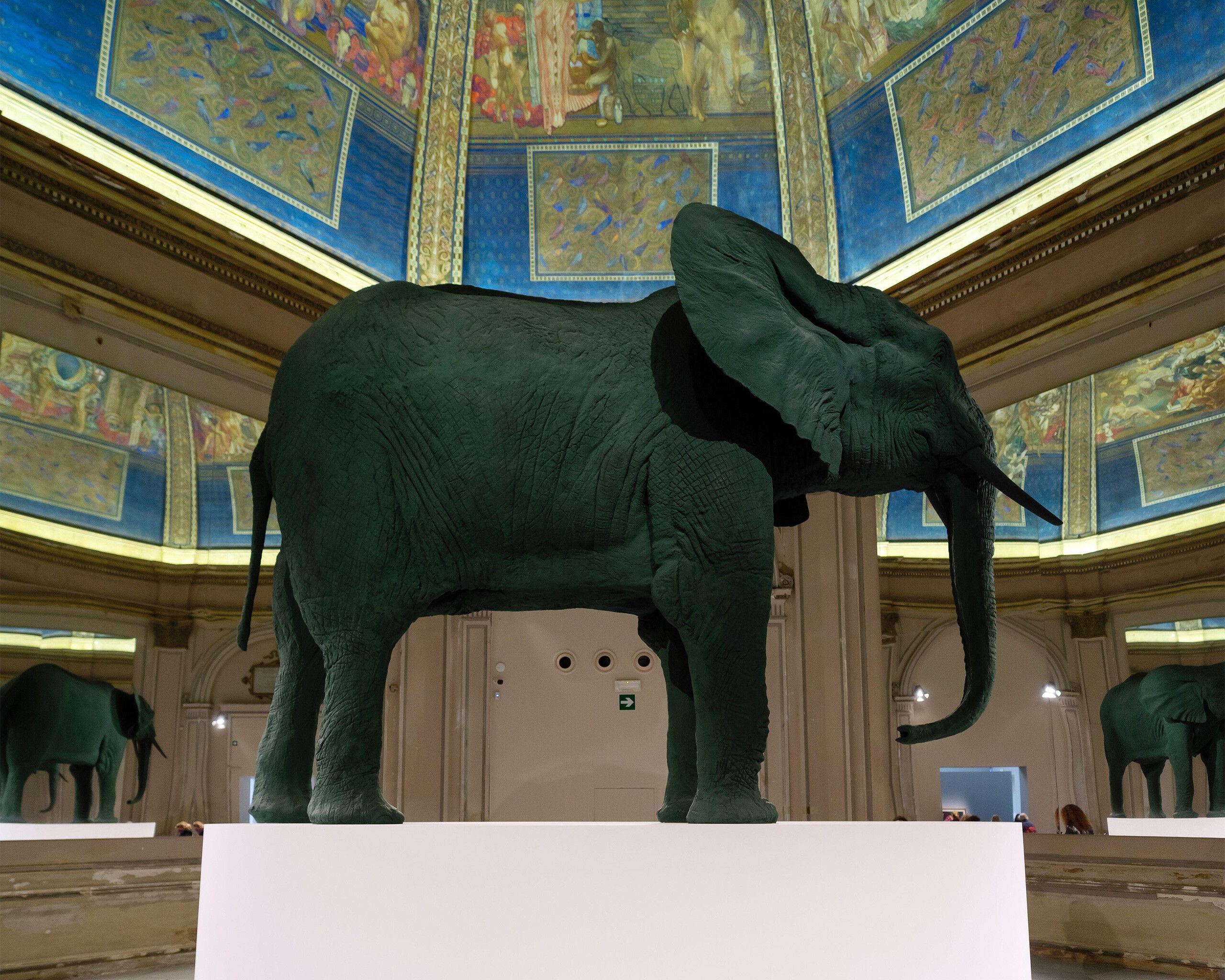 Katharina Fritsch, Elephant, 1987, in the 59th International Art Exhibition of La Biennale di Venezia, The Milk of Dreams, 2022.