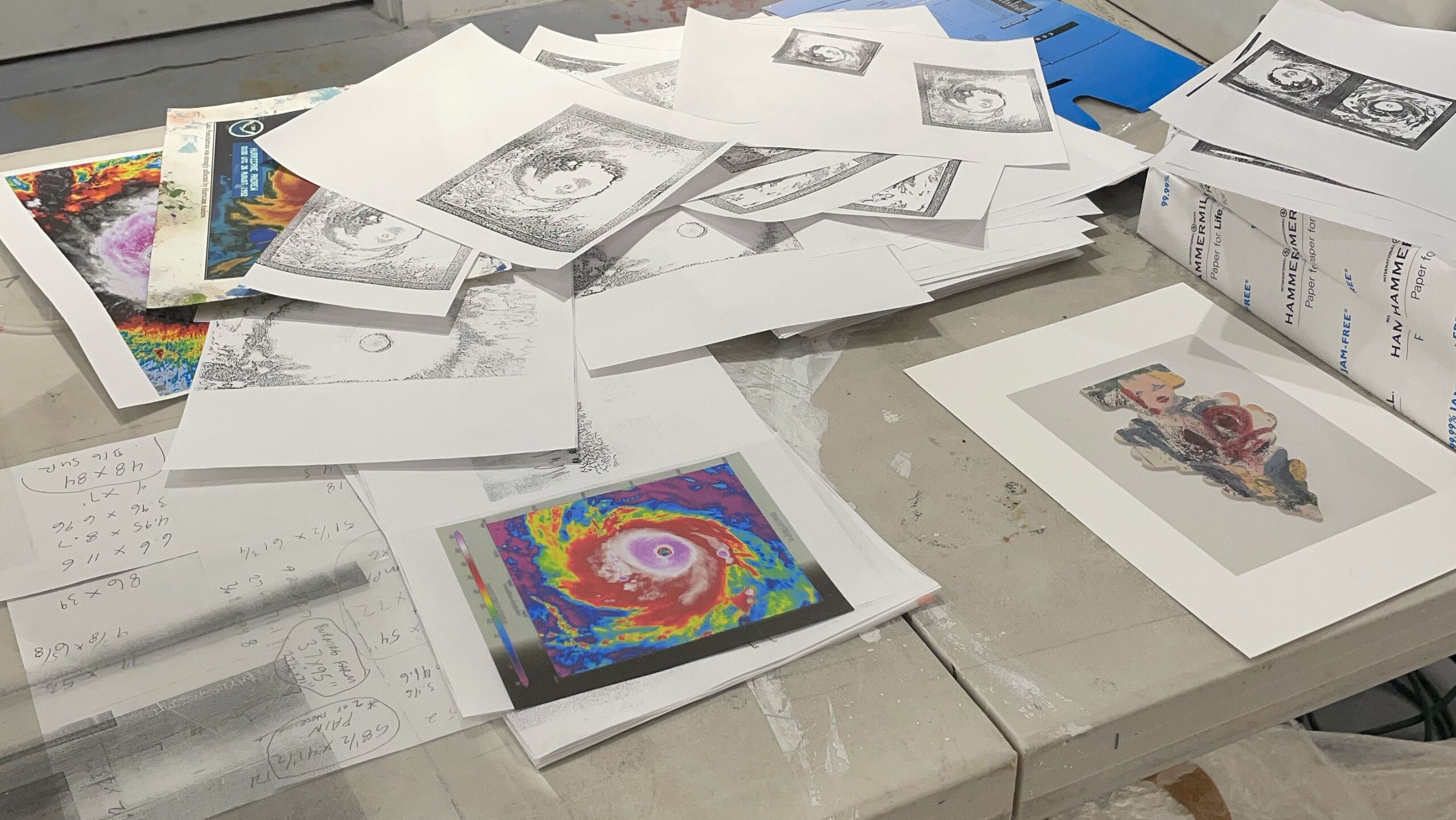 A photograph of Nate Lowmans studio