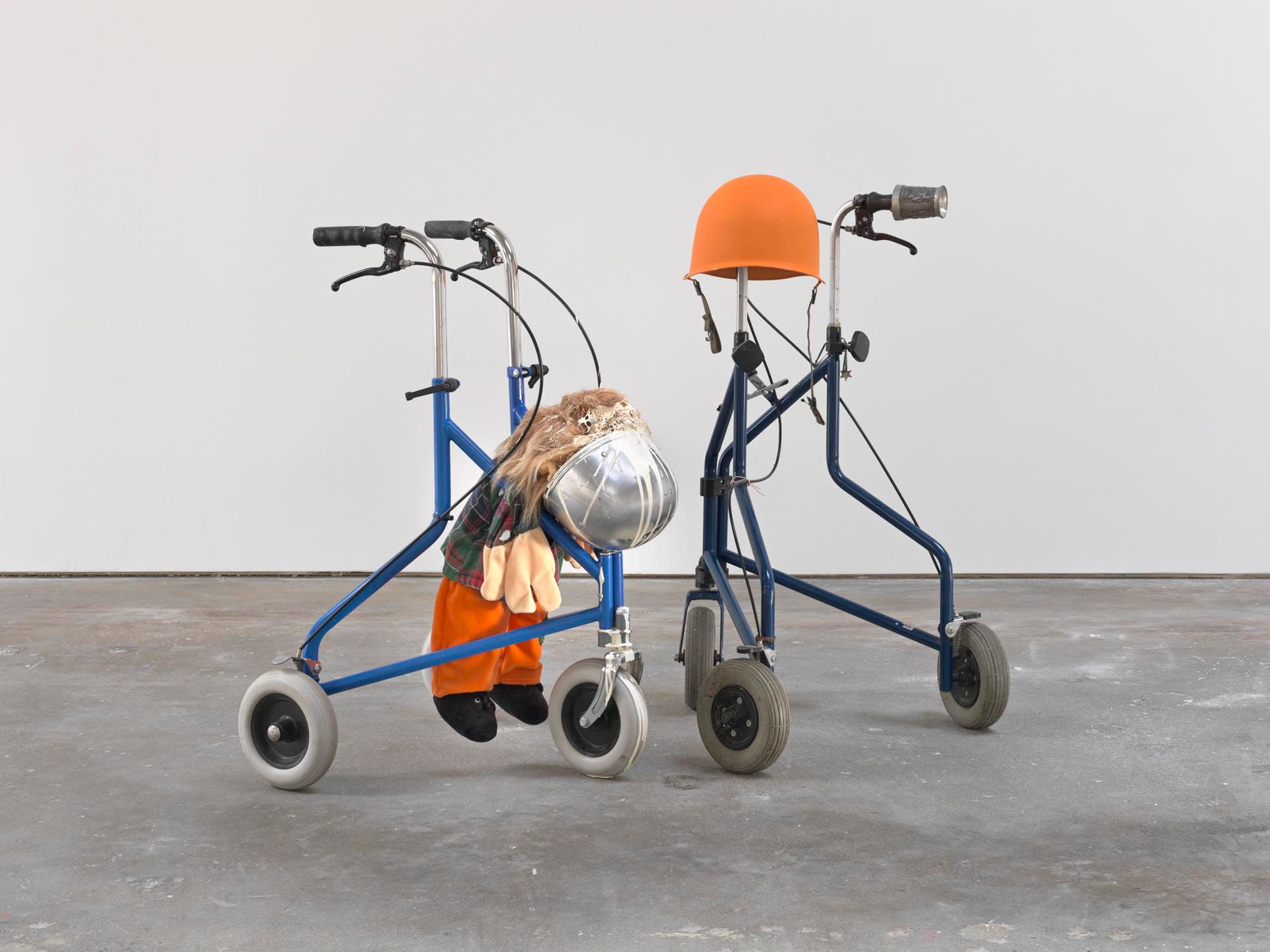An untitled mixed media sculpture by Isa Genzken, dated 2006.