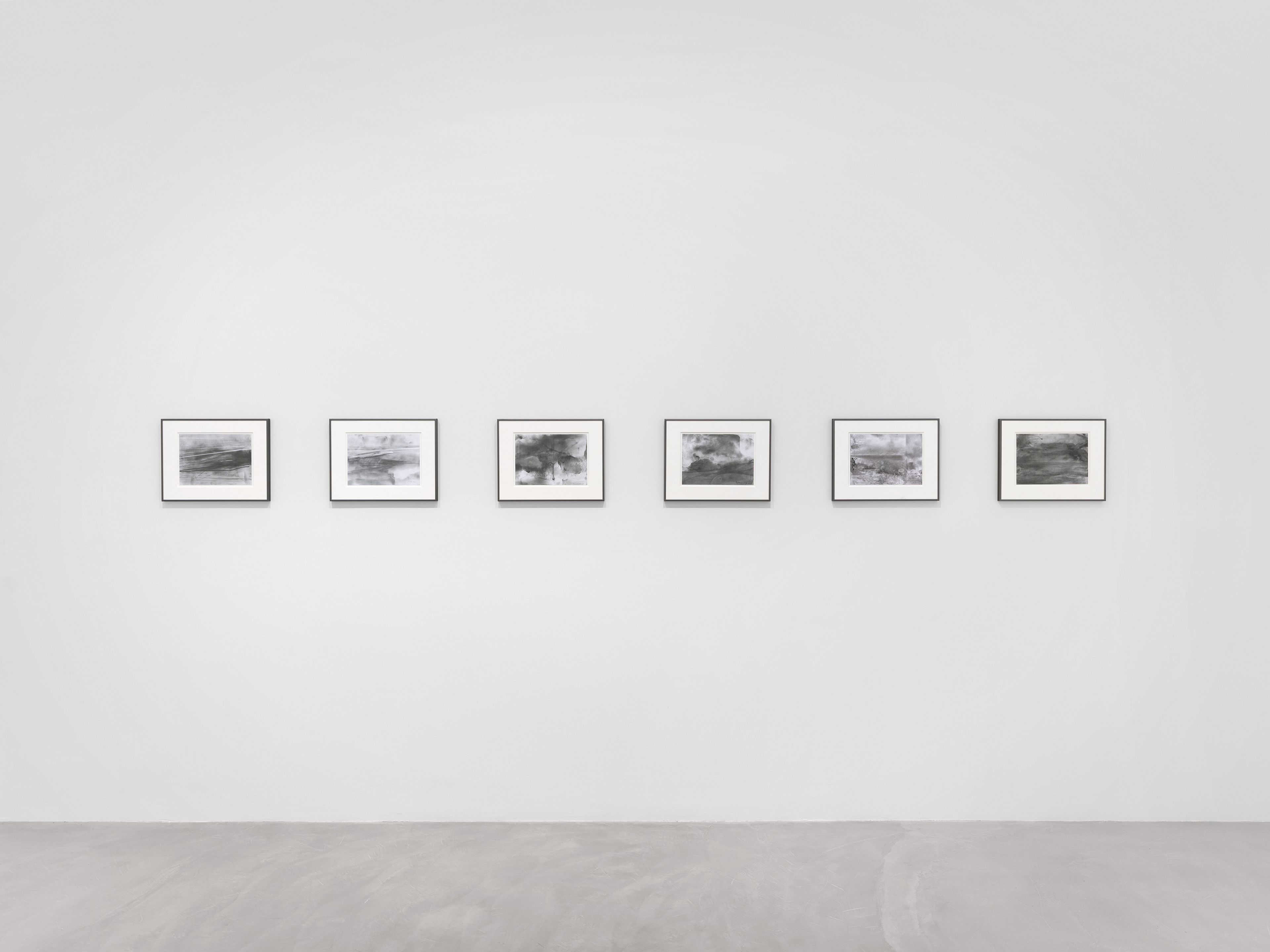 An installation view of the exhibition, Gerhard Richter, at David Zwirner in Paris, dated 2025.