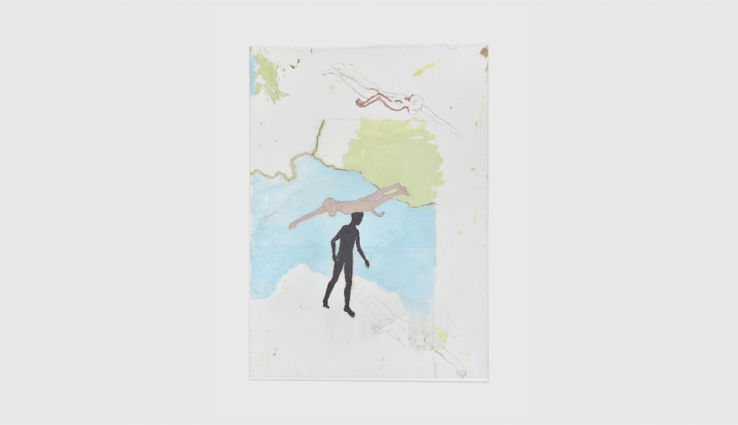 A detail from a work by Francis Alÿs, called Untitled (Study for 'Don't Cross the Bridge Before You Get to the River'), dated 2007-2008).