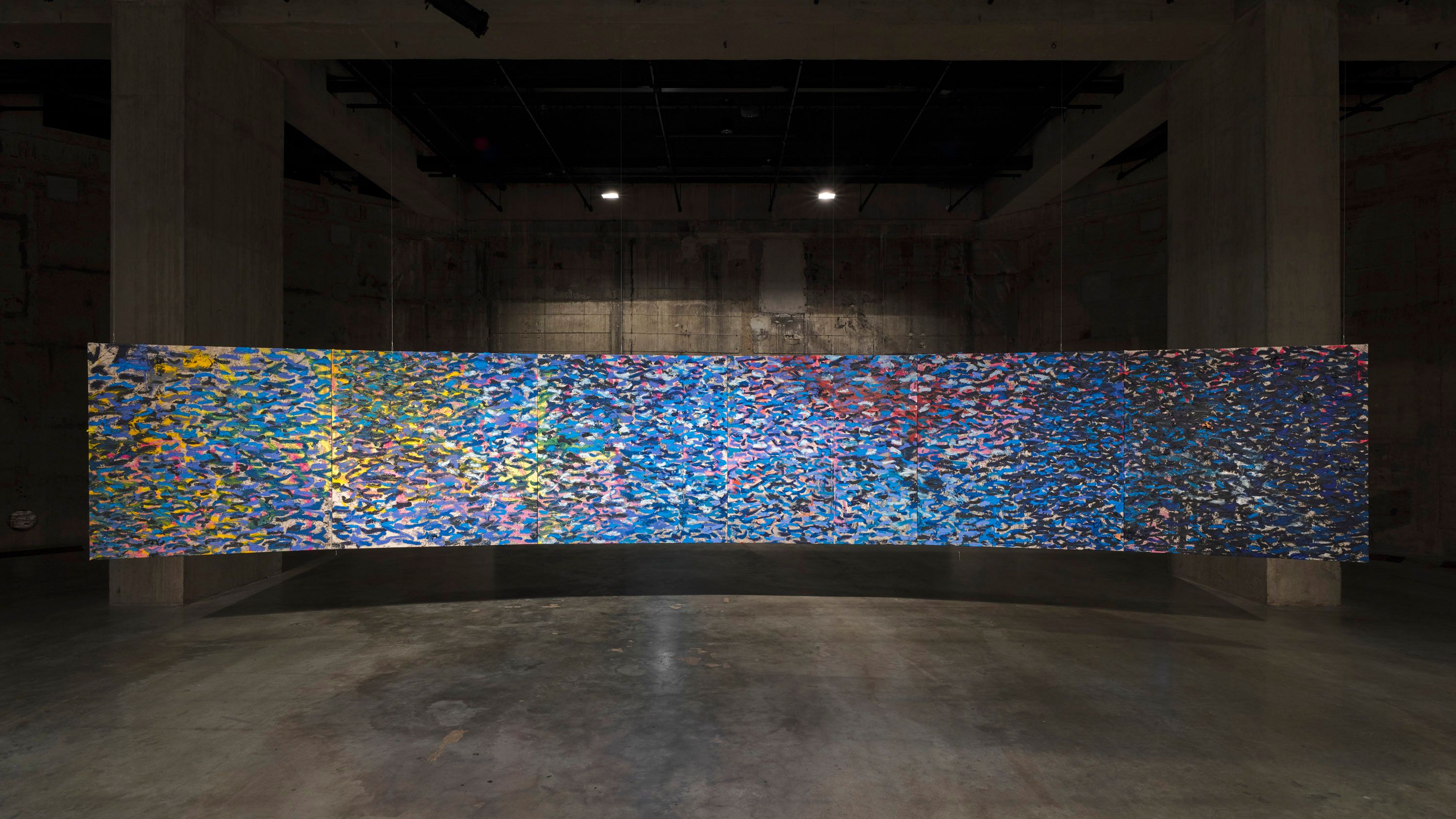 【真作】版画　技法不明　「THE GARDEN」モダンアート　C116 Oscar Murillo: The flooded garden | David Zwirner
