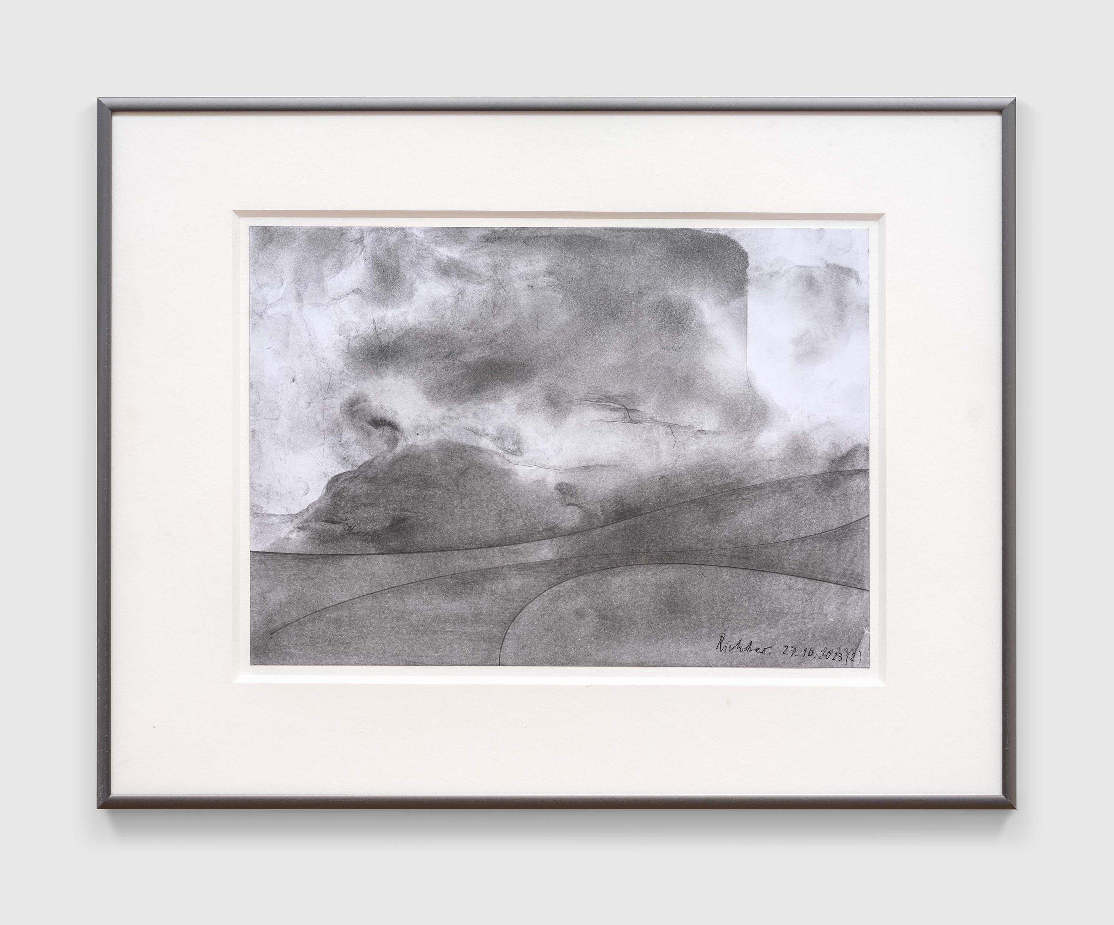 A work on paper by Gerhard Richter, titled 27.10.2023 (2), dated 2023.