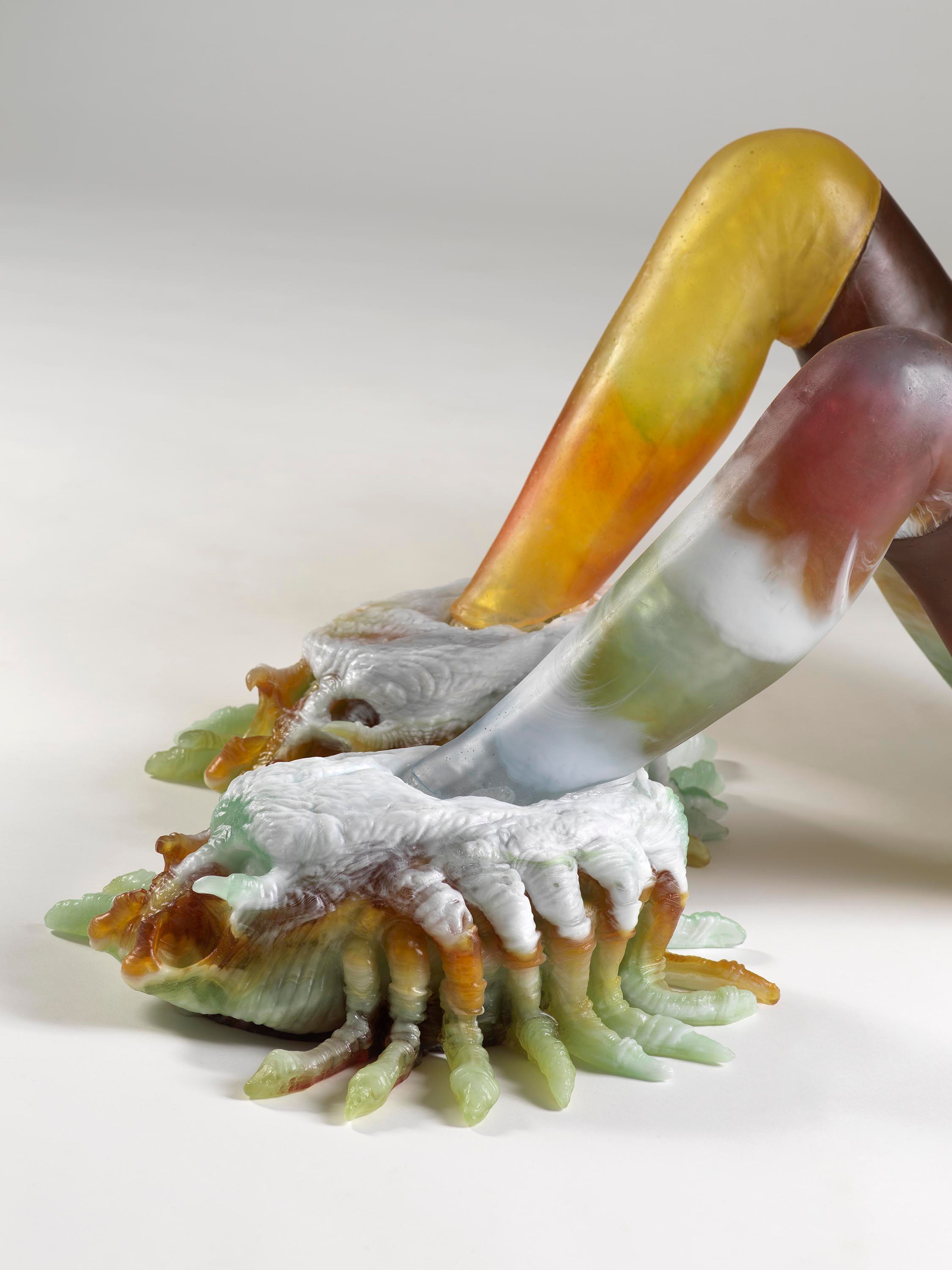 A sculpture by Andra Ursuta, titled Predators 'R Us, dated 2020.