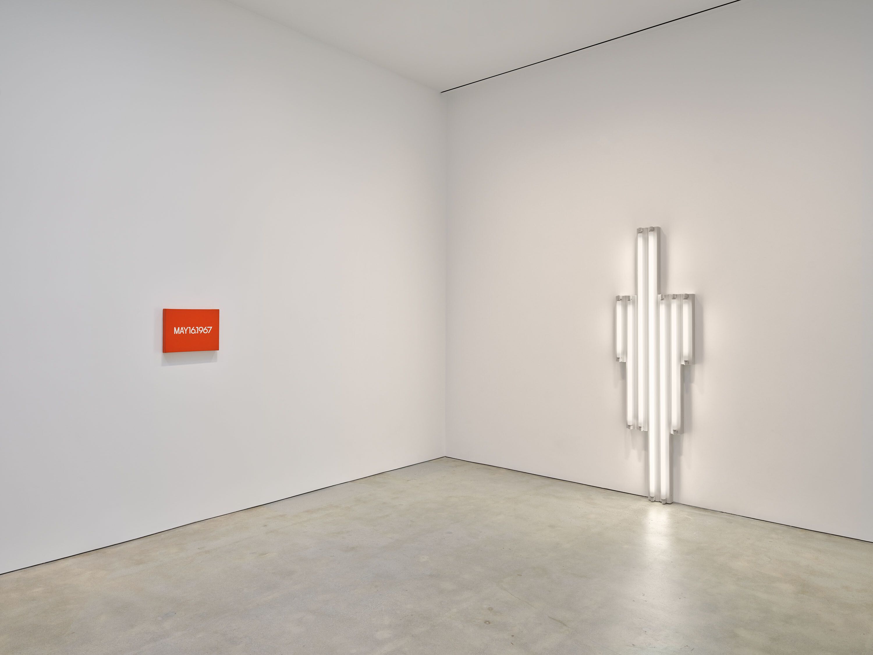 Flavin, Judd, Kawara, LeWitt, Palermo, Ryman, Sandback, Serra