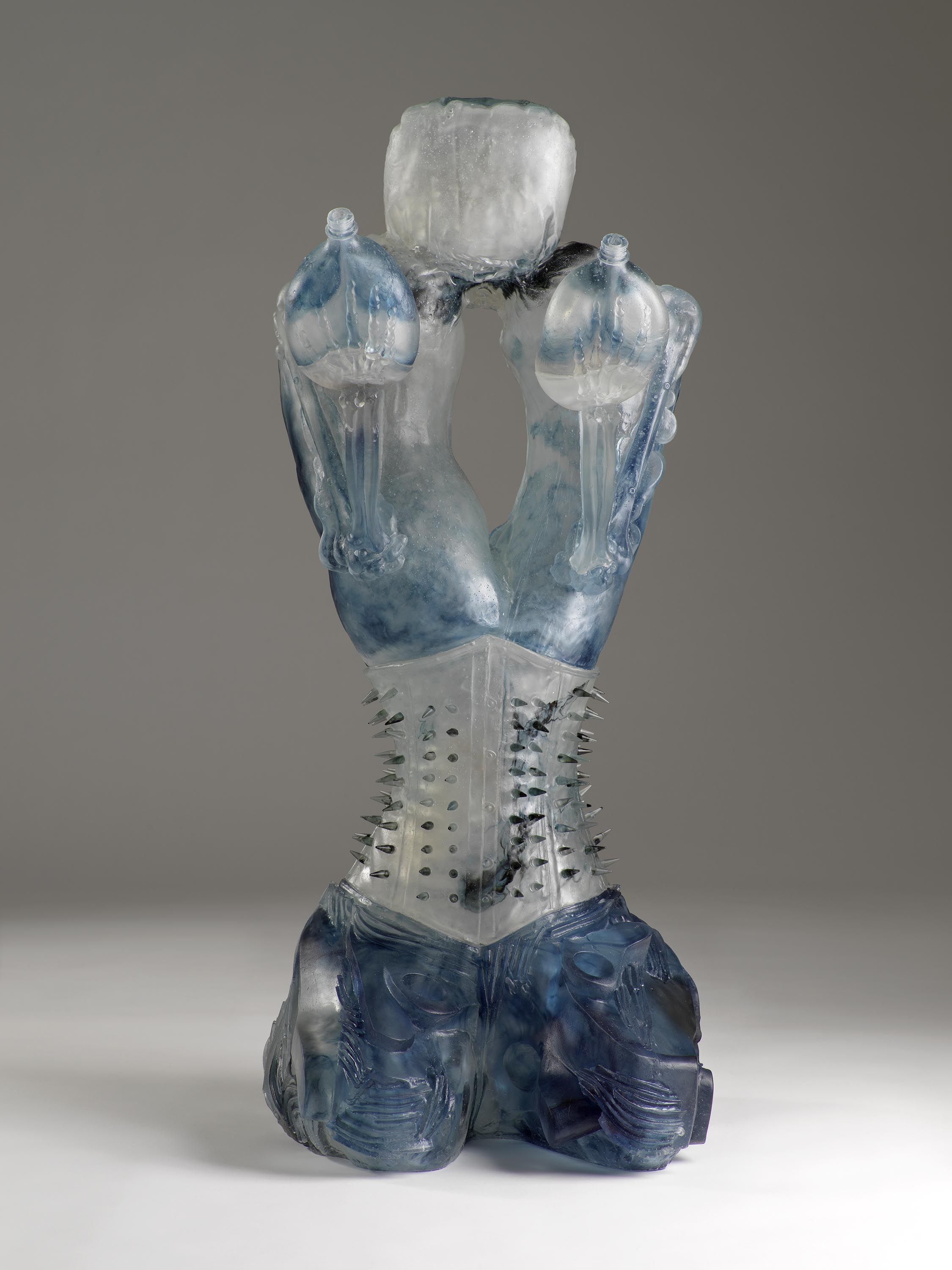 A sculpture by Andra Ursuta, titled To be confirmed (skeleton hands), dated 2021.
