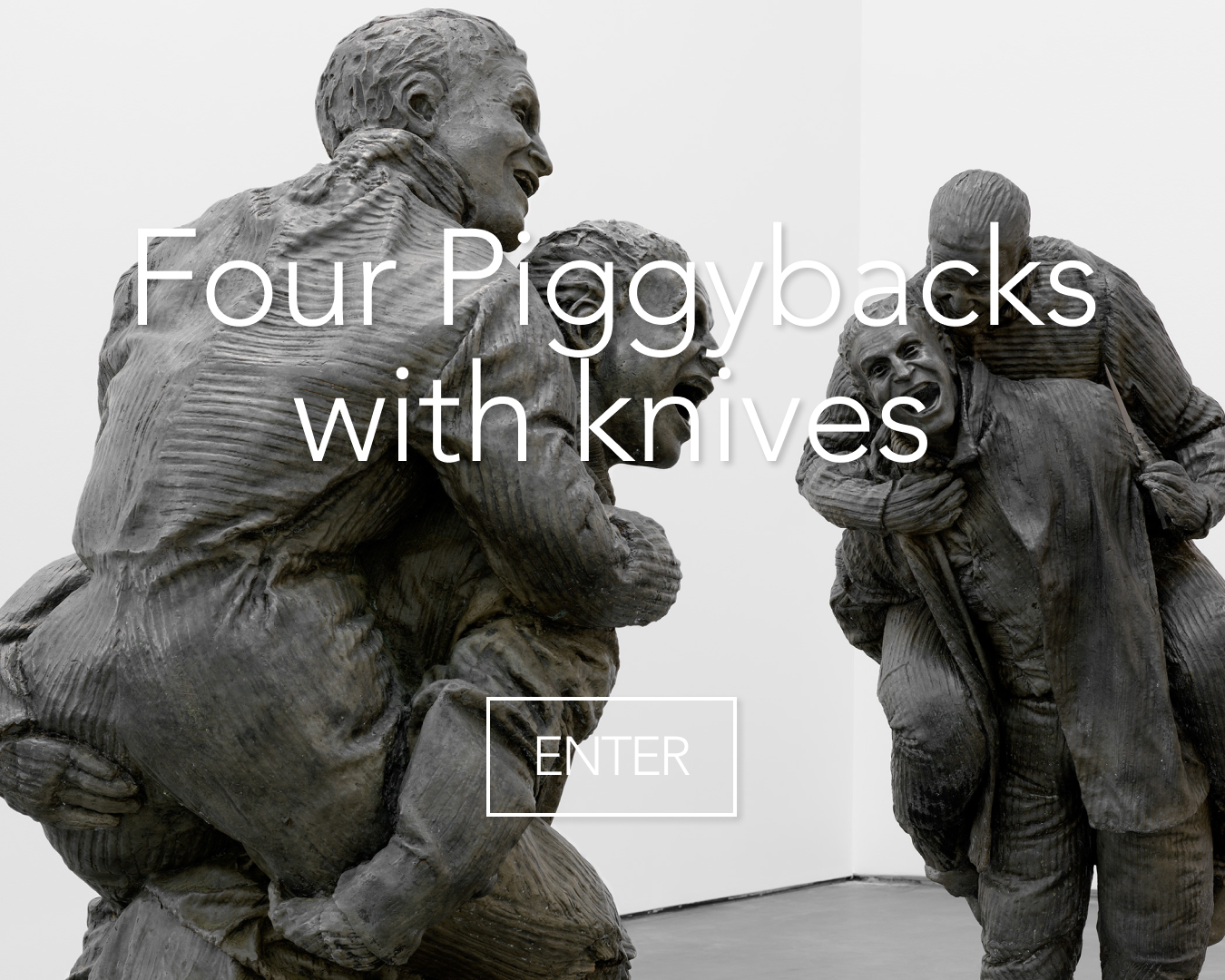 Enter the rooms Image CTA titled Four Piggybacks with Knives
