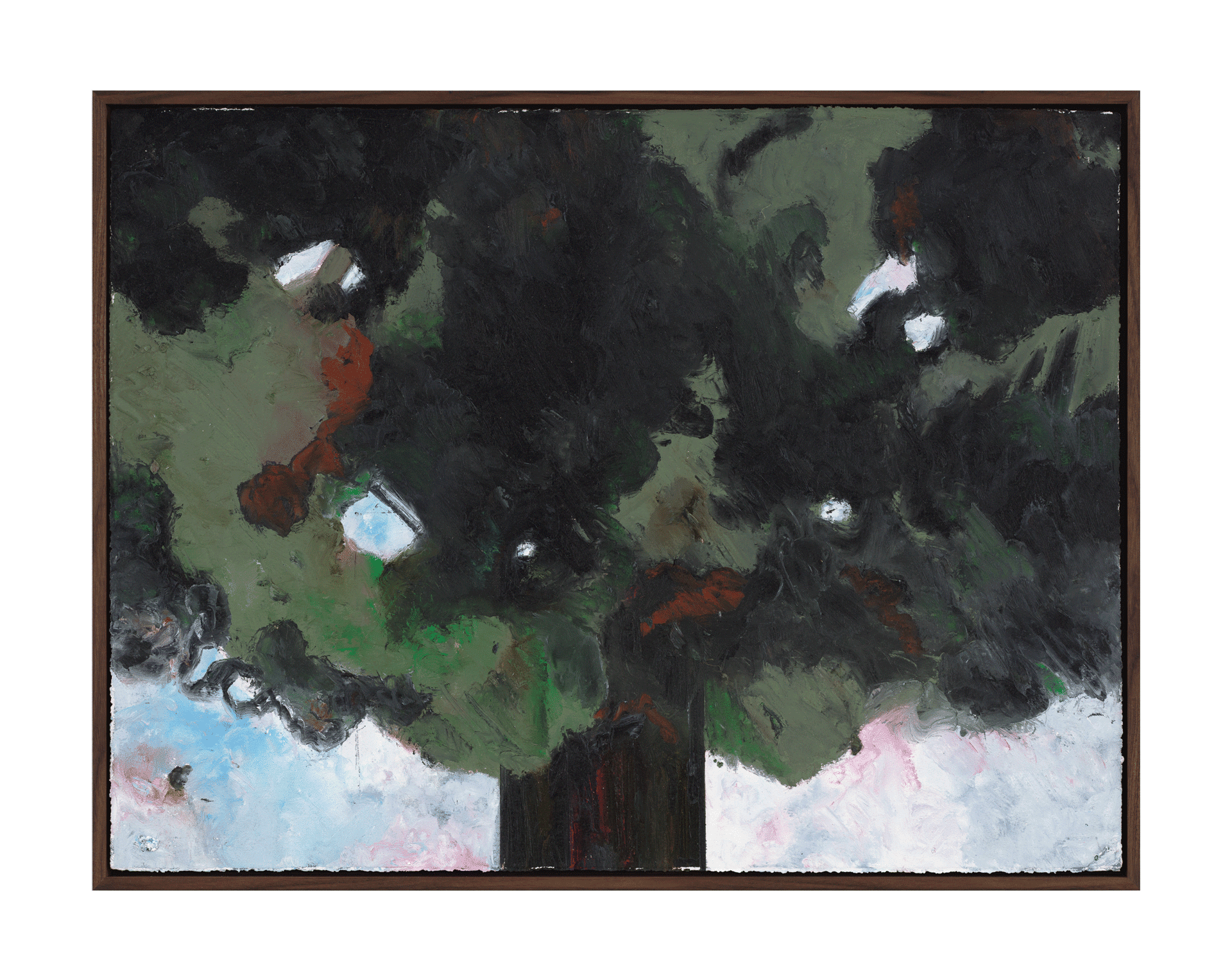 An untitled painting by Harold Ancart, dated 2020.