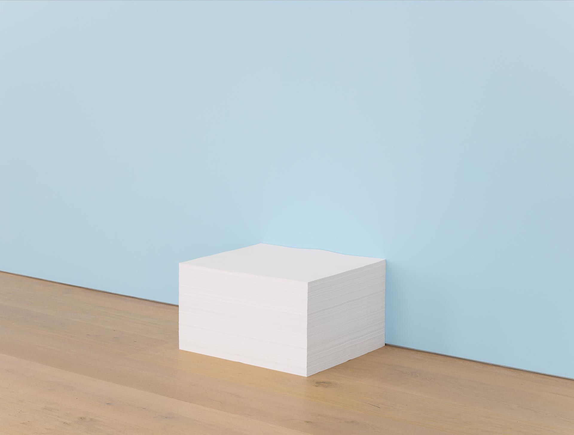 A sculpture by Felix Gonzalez-Torres, titled "Untitled" (Girlfriend in a Coma), dated 1990.