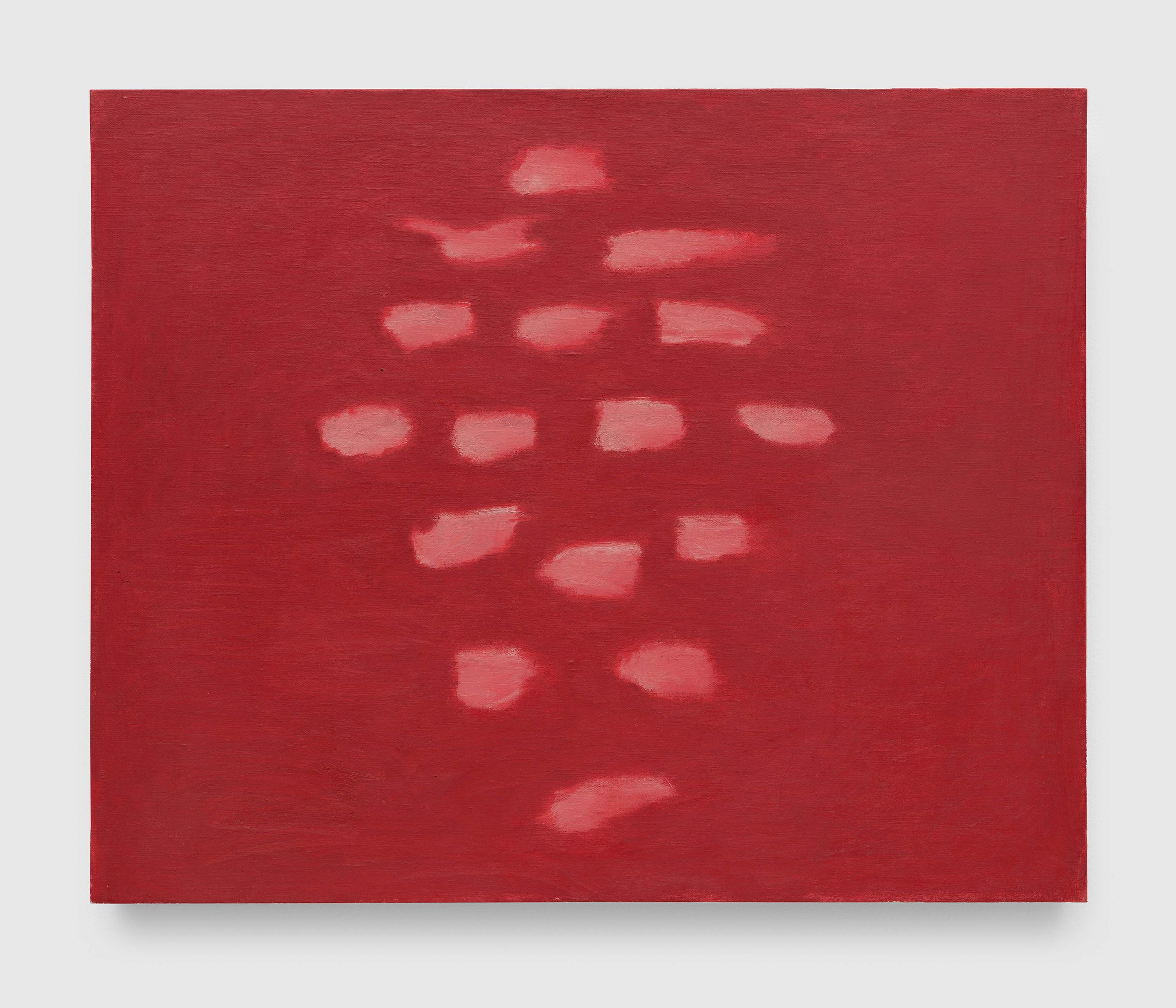 A painting by Raoul De Keyser, called Untitled (Blurs), dated 1995.