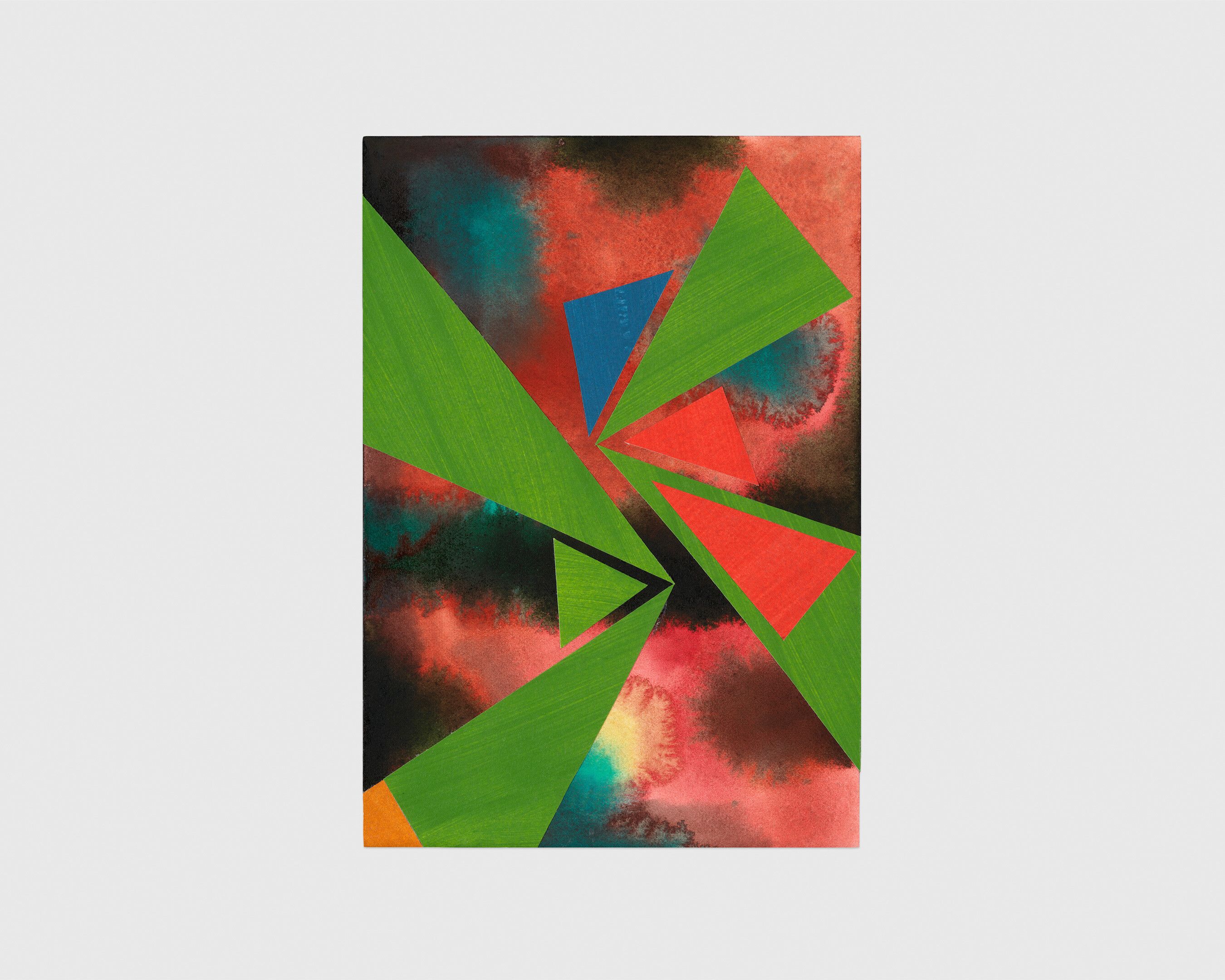 An untitled collage by Tomma Abts, dated 2020.