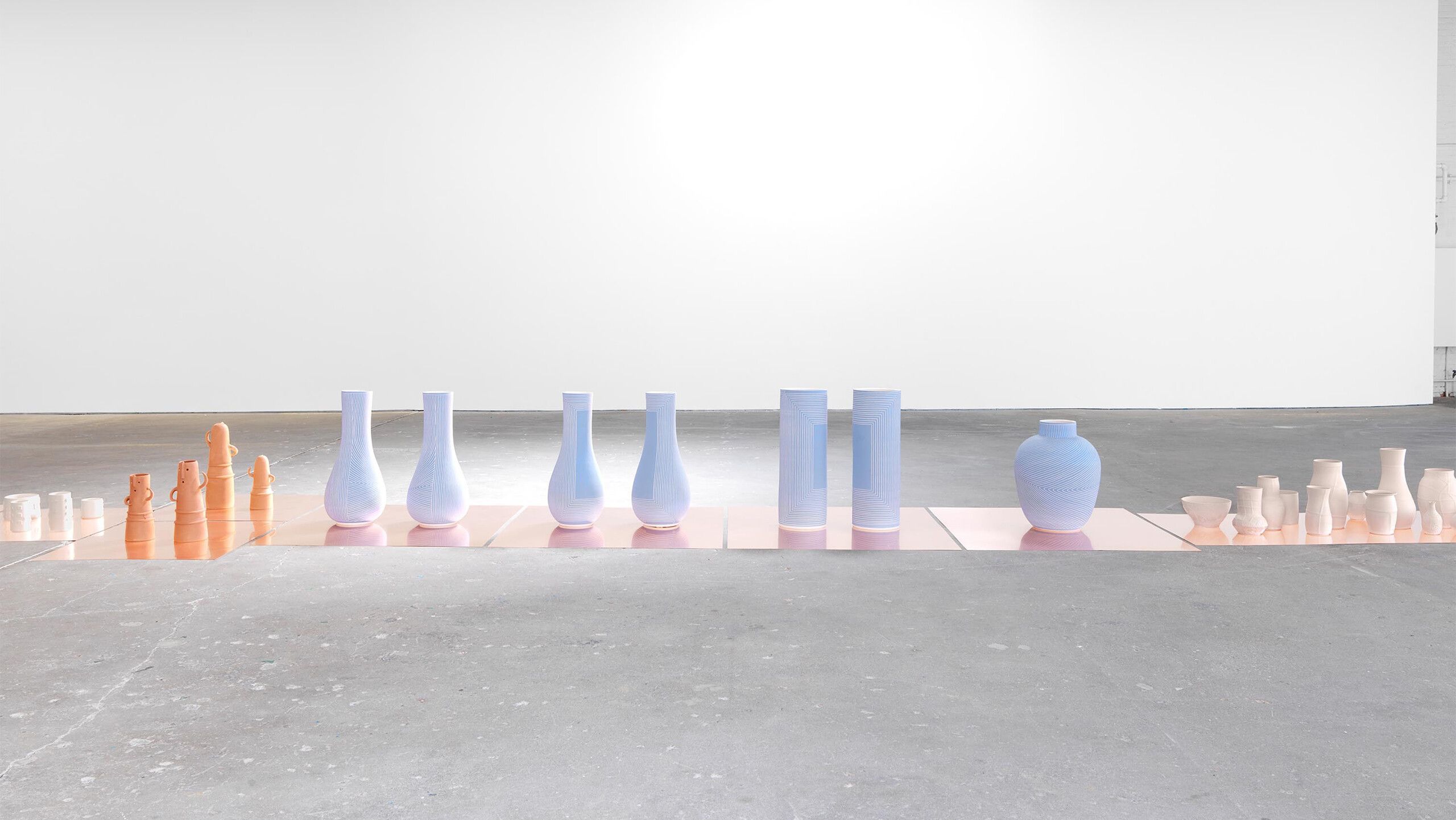 Installation view of Shio kusaka in David Zwriner in New York