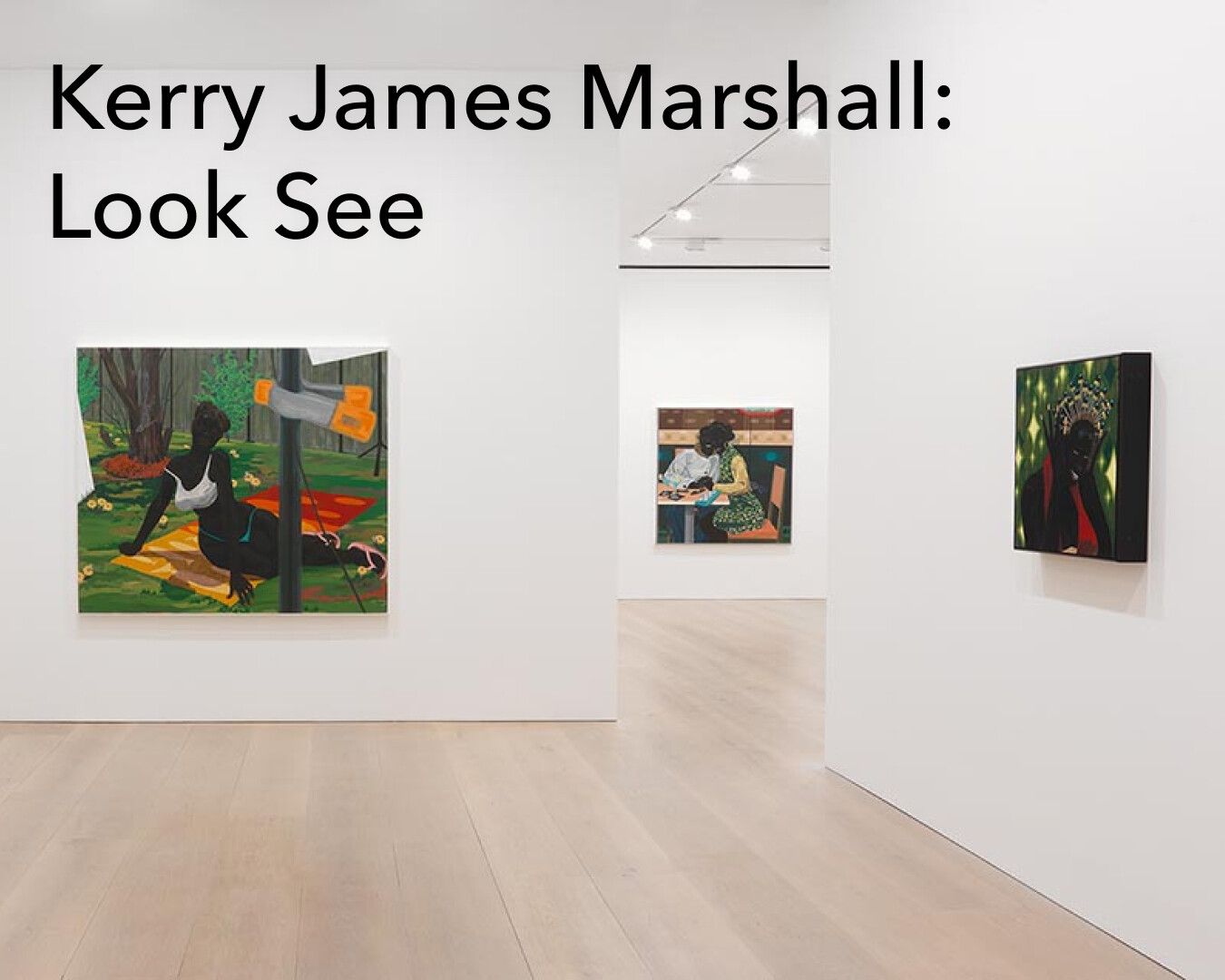 An image CTA with the following text overlay Kerry James Marshall: Look See
