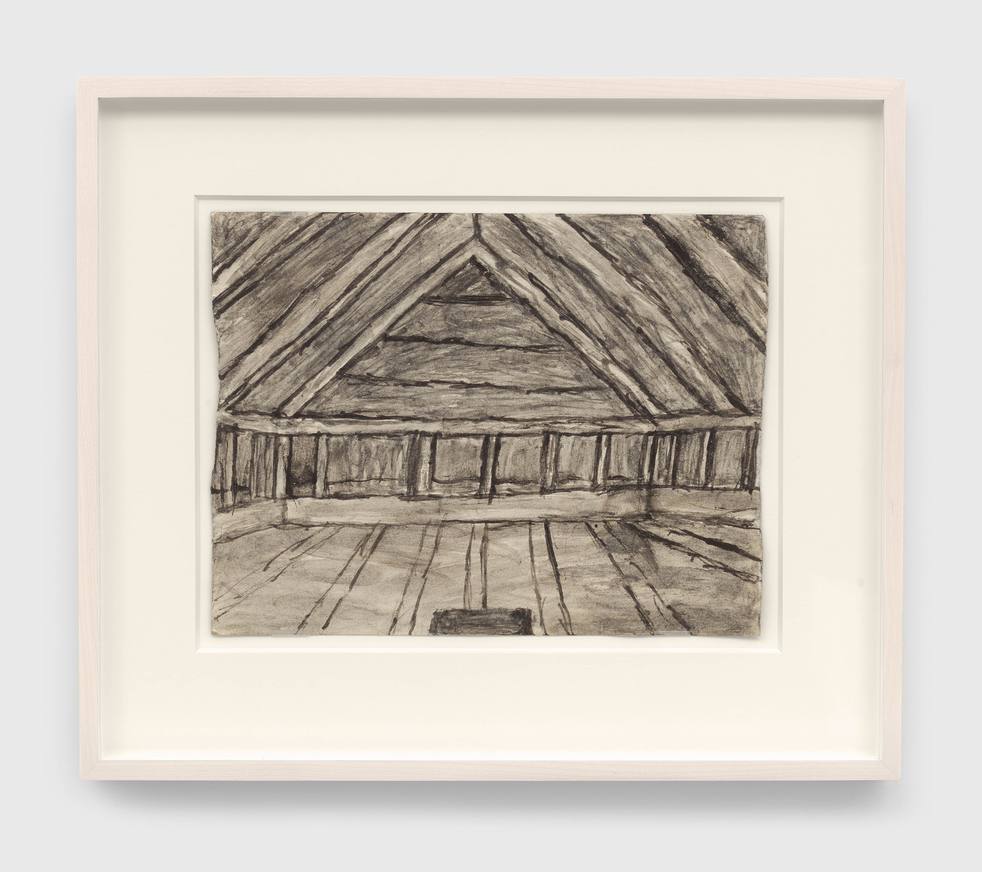 A mixed media artwork by James Castle, titled Untitled (attic/attic), n.d.
