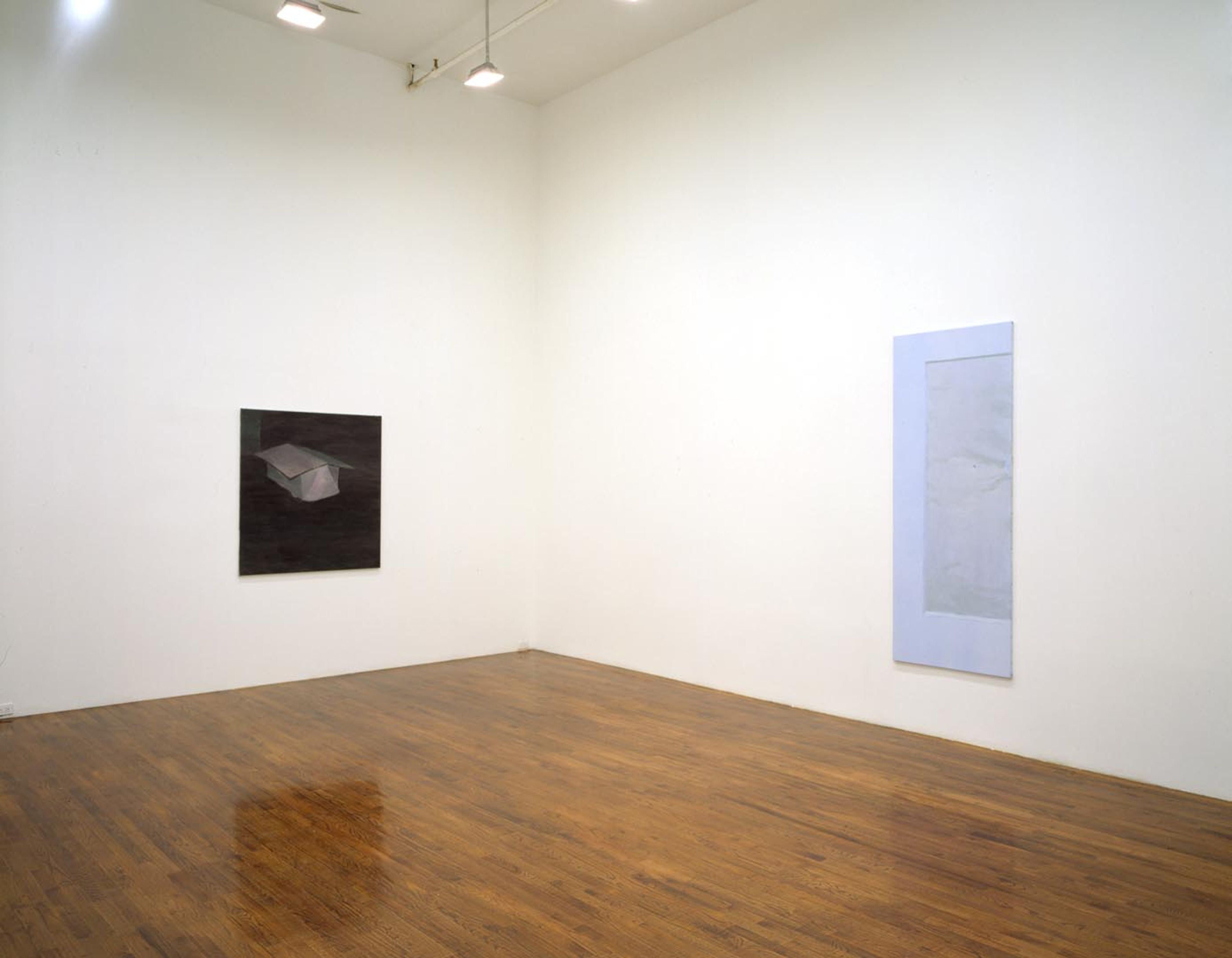 An installation view of the exhibition Luc Tuymans: Security, at David Zwirner New York, dated 1998