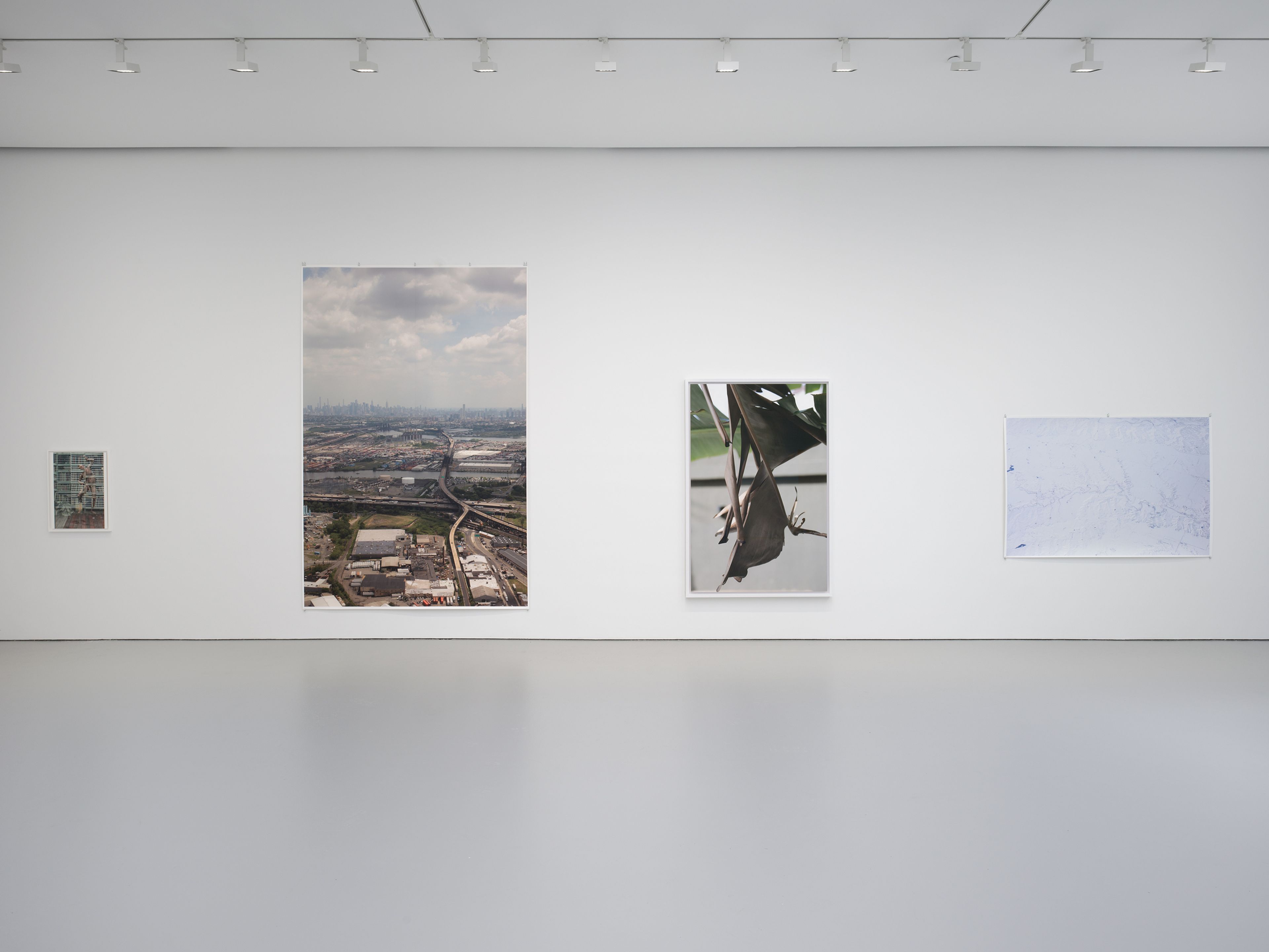 An installation view of the exhibition, Wolfgang Tillmans: Fold Me, at David Zwirner in New York, dated 2023.