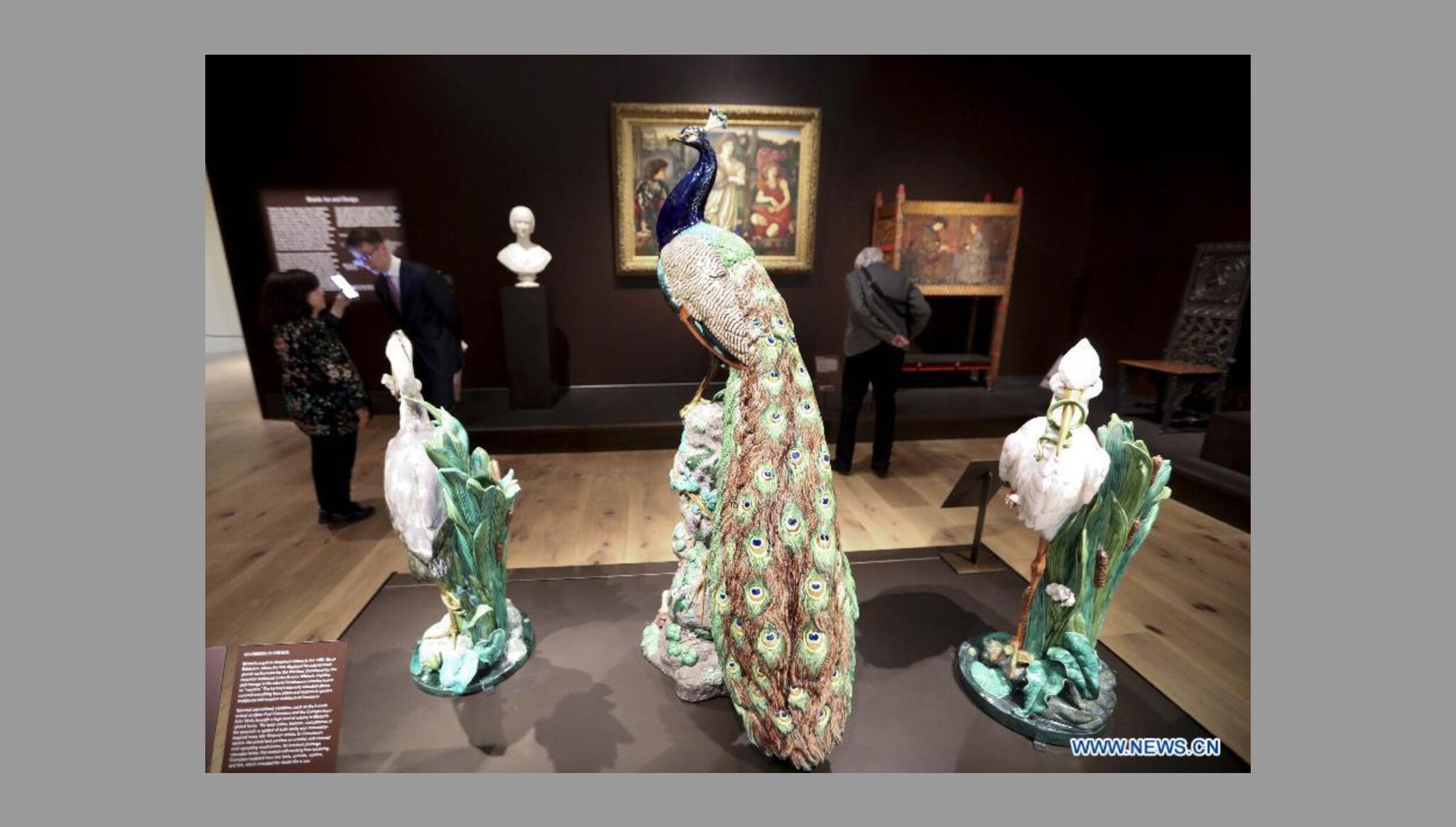 Installation view from The Galleries for British Decorative Arts and Design at The Metropolitan Museum of Art, New York.