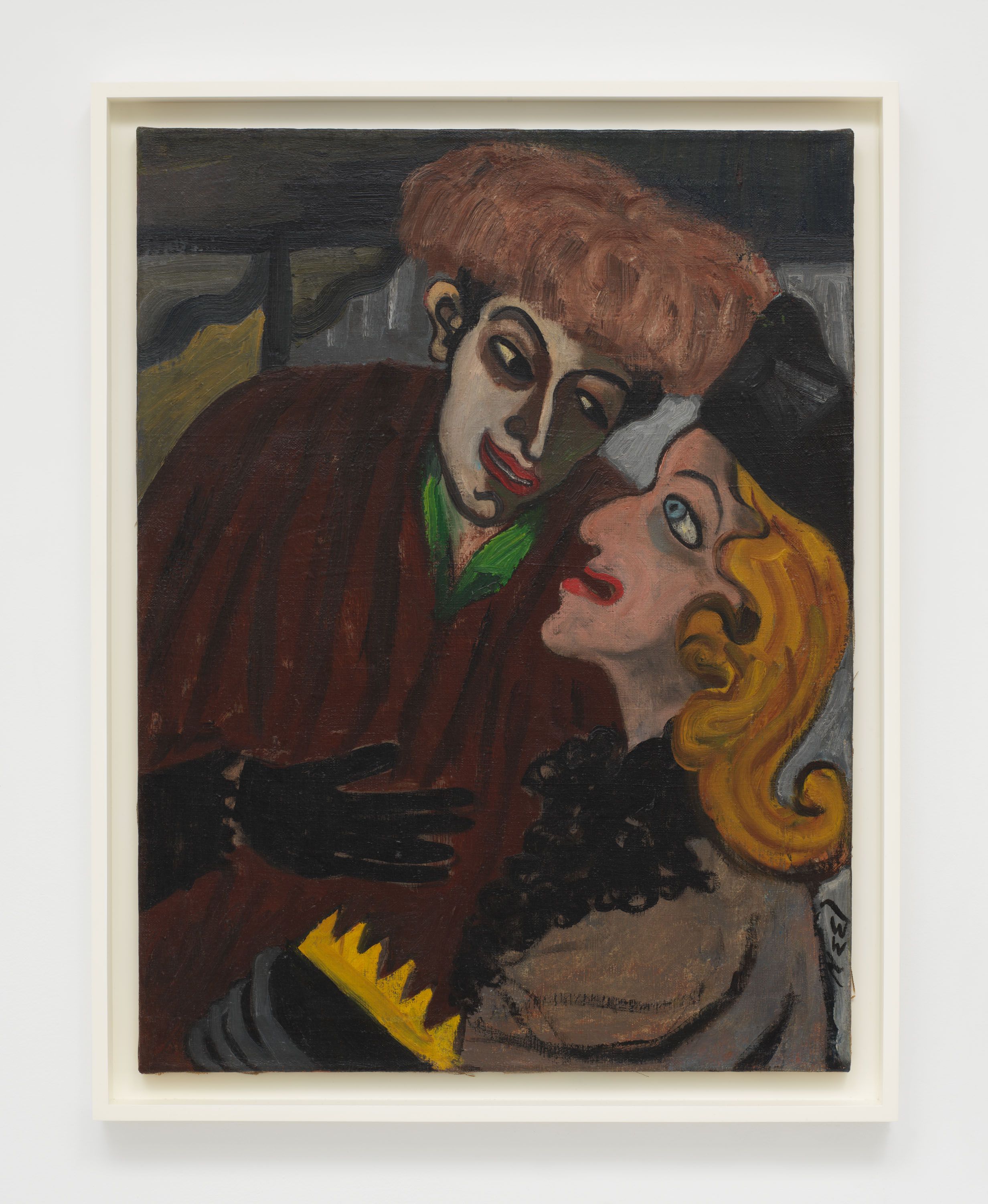 A painting by Alice Neel, titled Conversation on a Bus, dated 1944.
