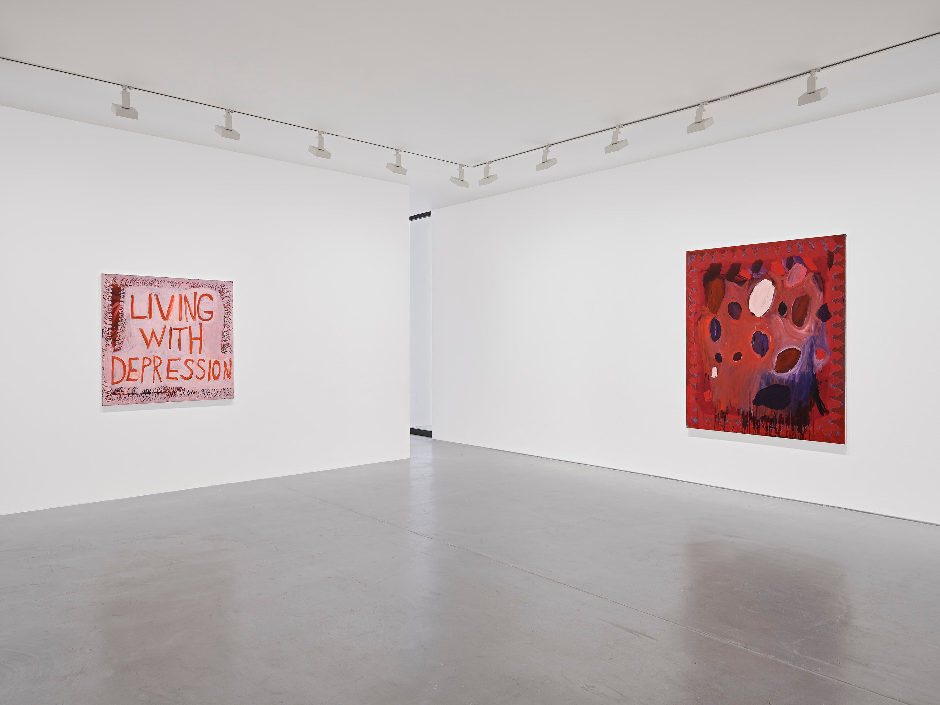 An Installation view, Josh Smith: Living with Depression, David Zwirner, Paris, dated 2023