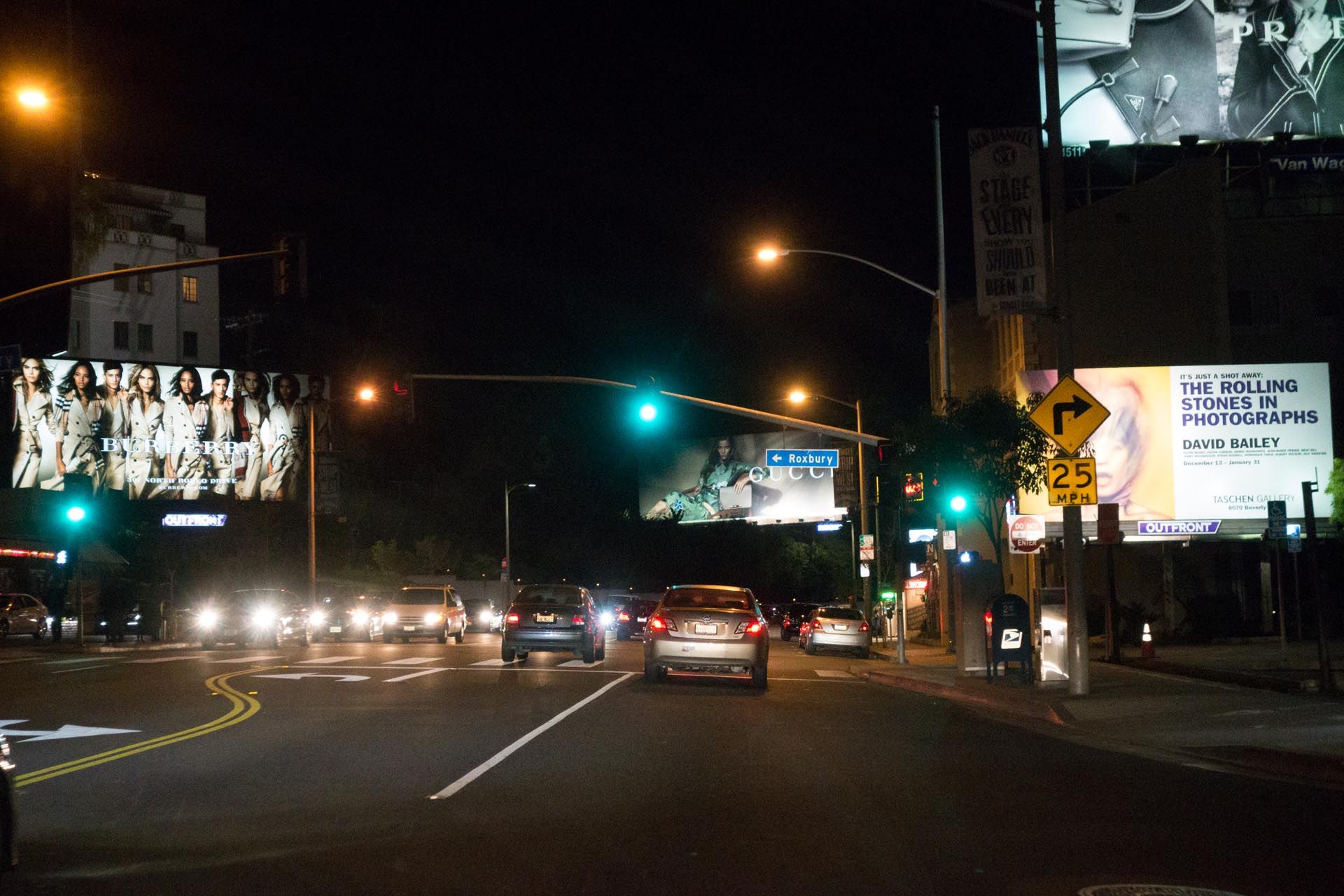 A photograph by Wolfgang Tillmans, titled Sunset night drive, c, dated 2013.