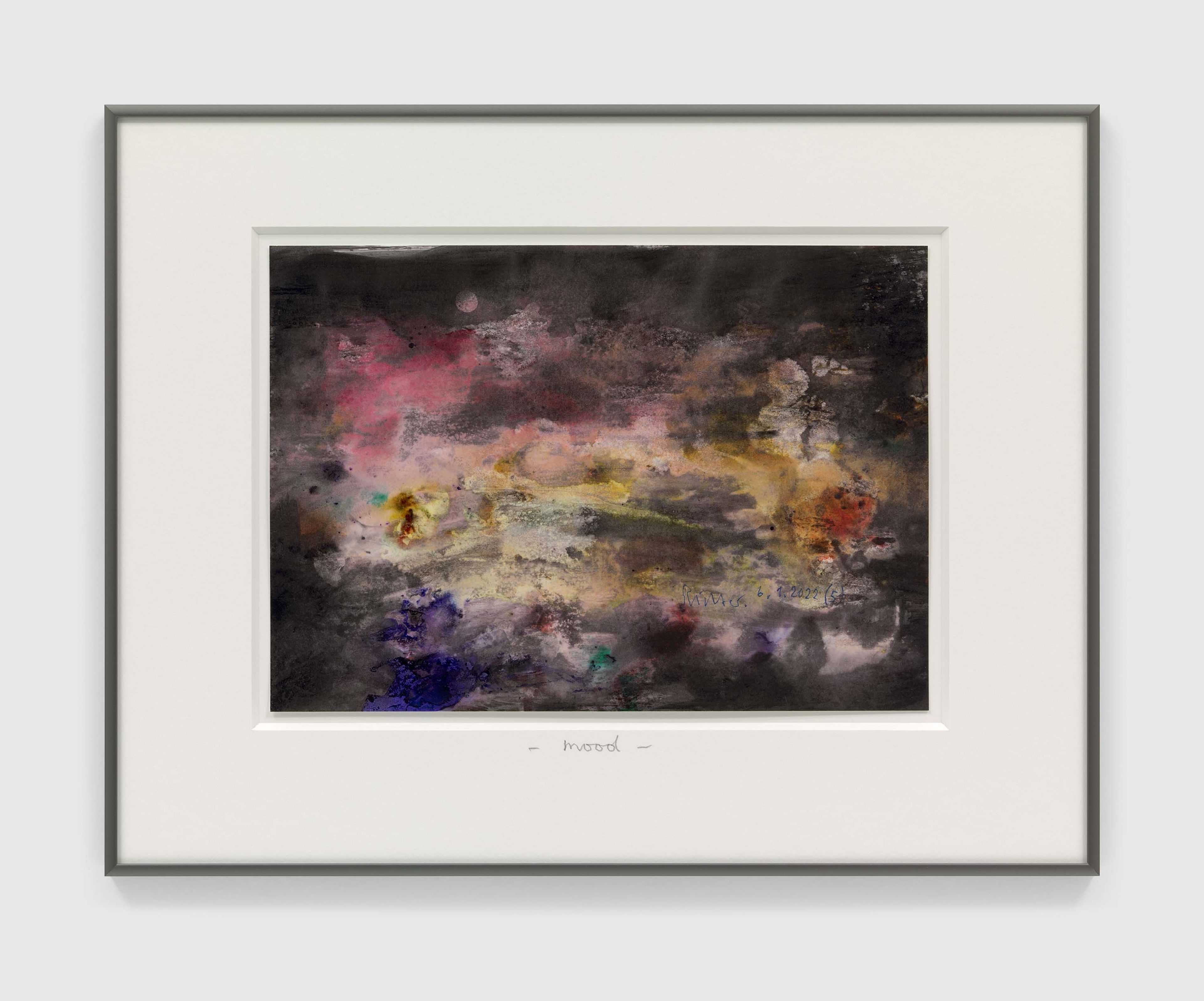 A print by Gerhard Richter, titled mood, dated 2022.
