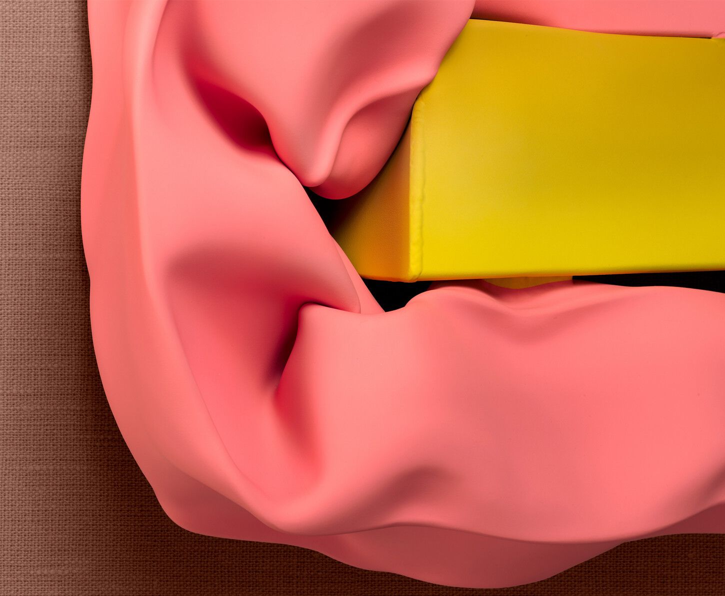 A detail of a sculpture by Carol Bove titled Particoloured Heideggerianism, dated 2022