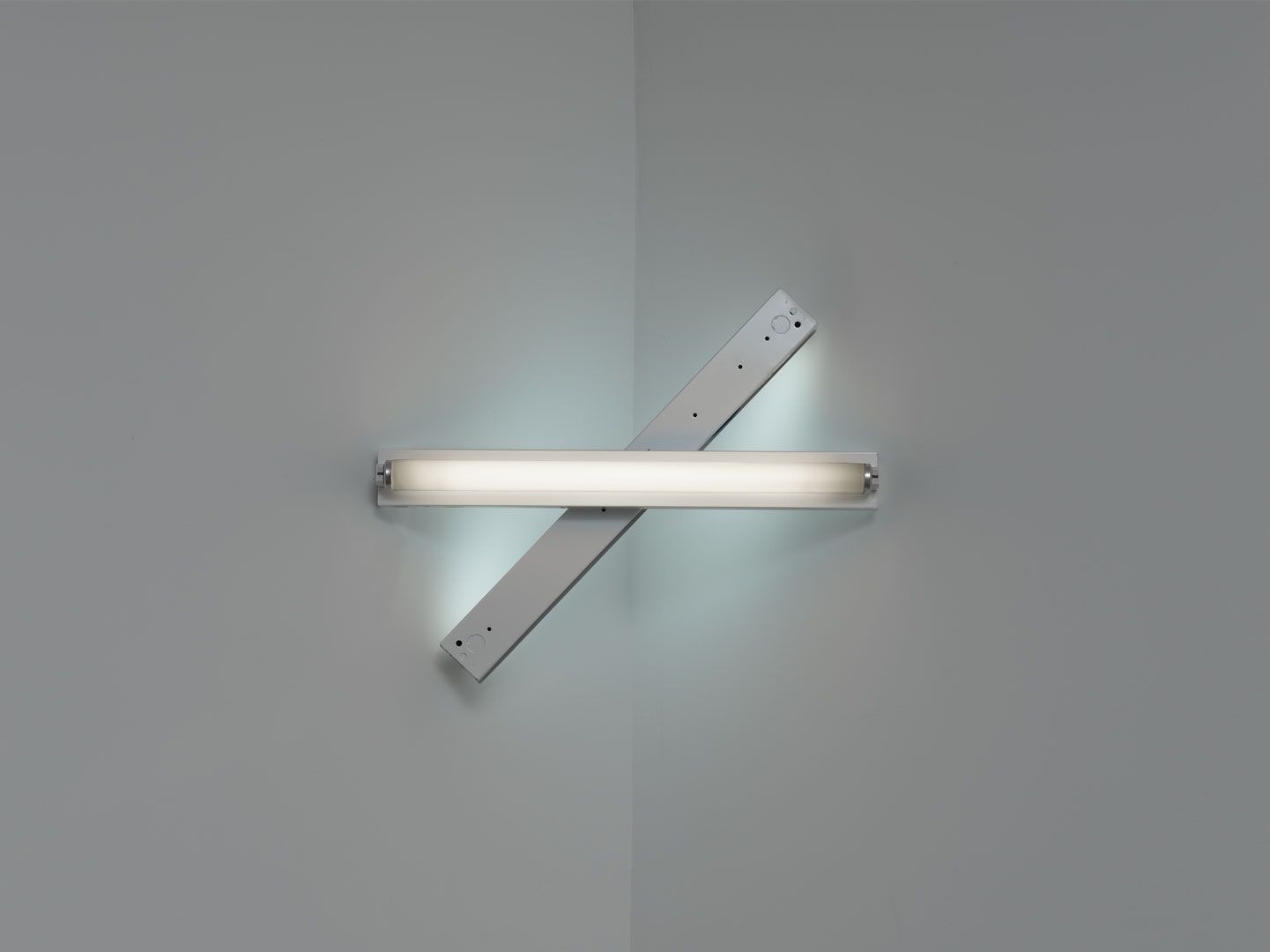 A sculpture by Dan Flavin, titled untitled (to Cy Twombly) 3, dated 1972