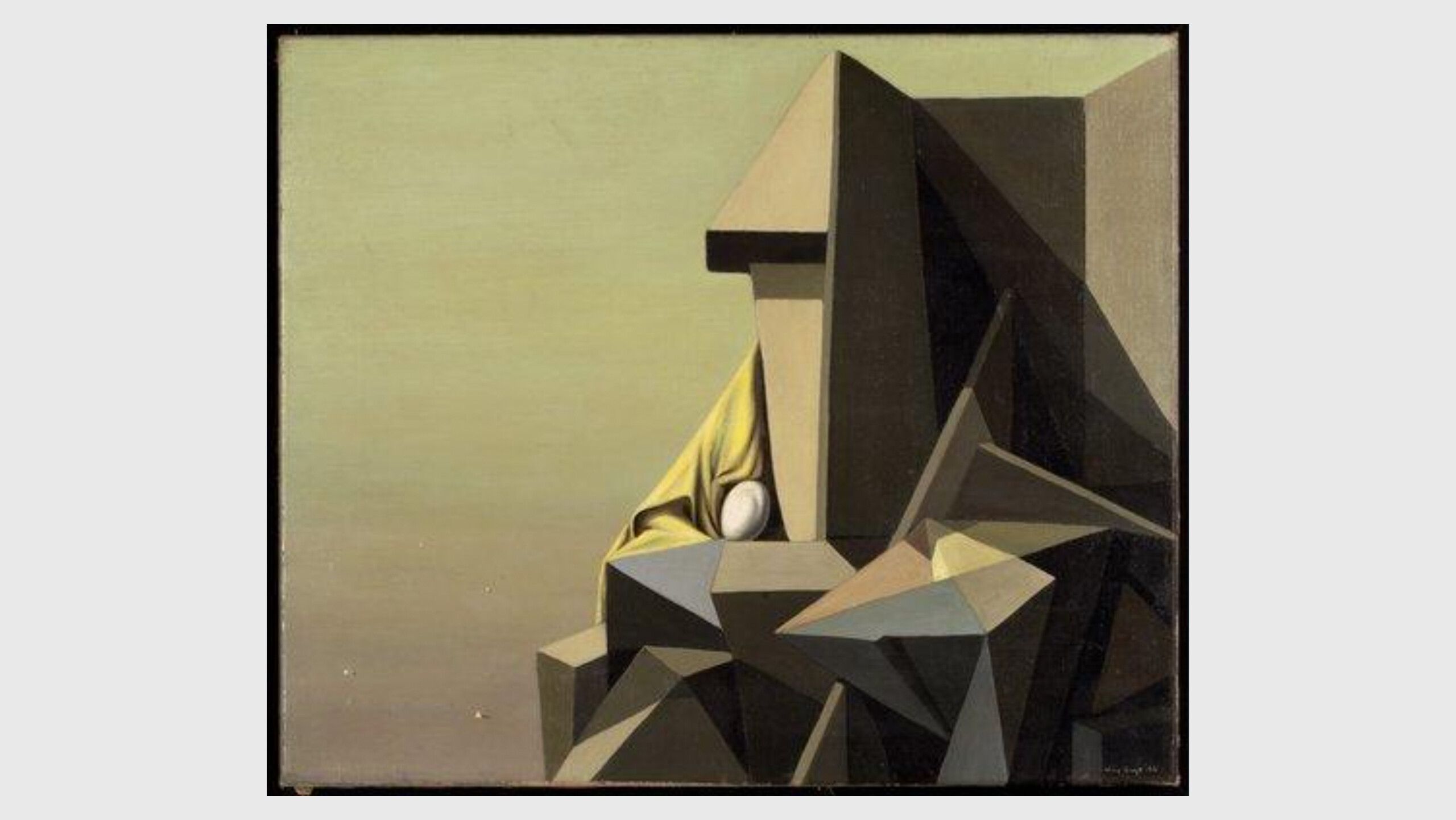 A painting by Kay Sage, titled From Another Approach, dated 1944