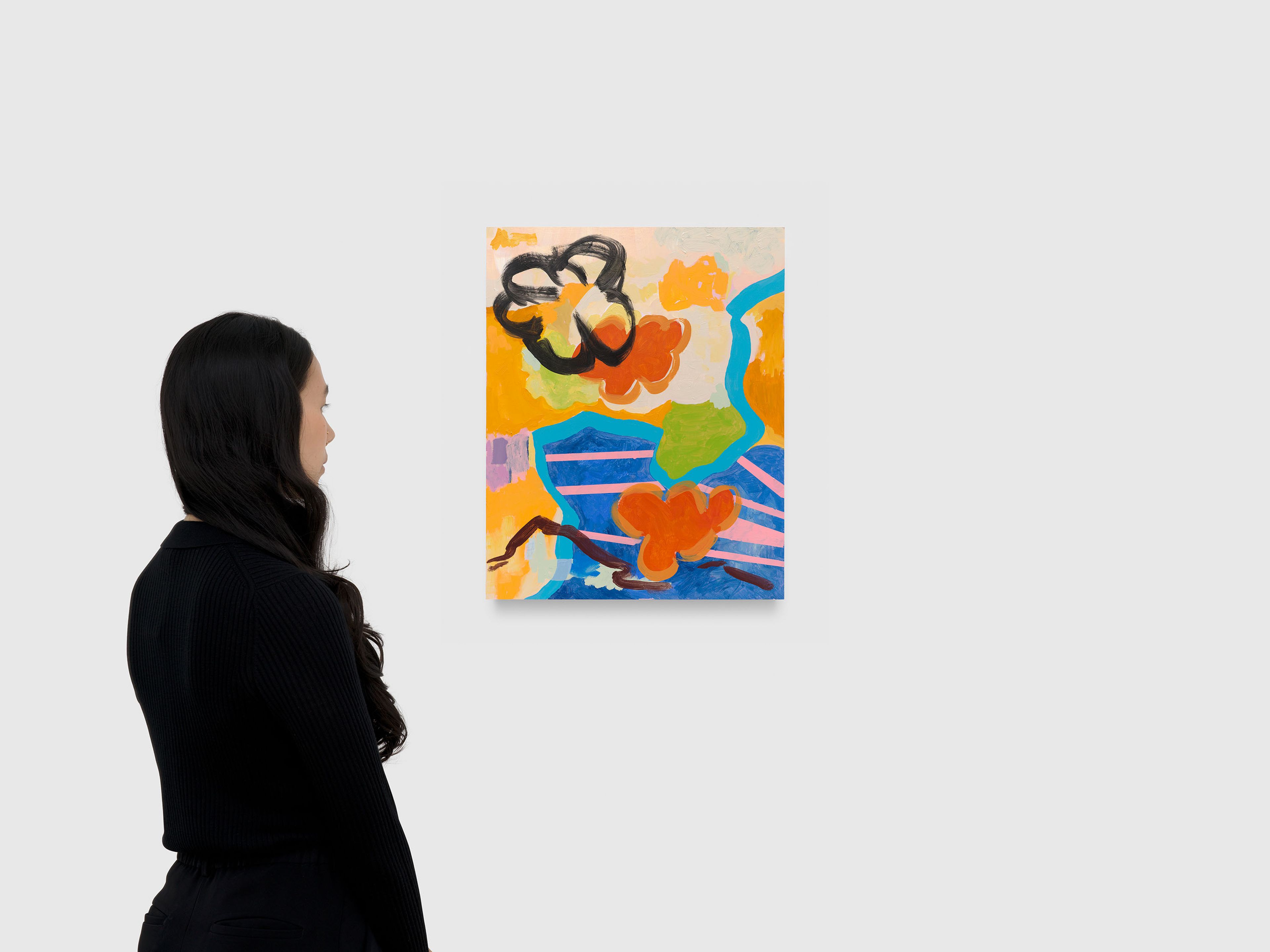 A painting by EJ Hill, titled And in This Corner, dated 2025.