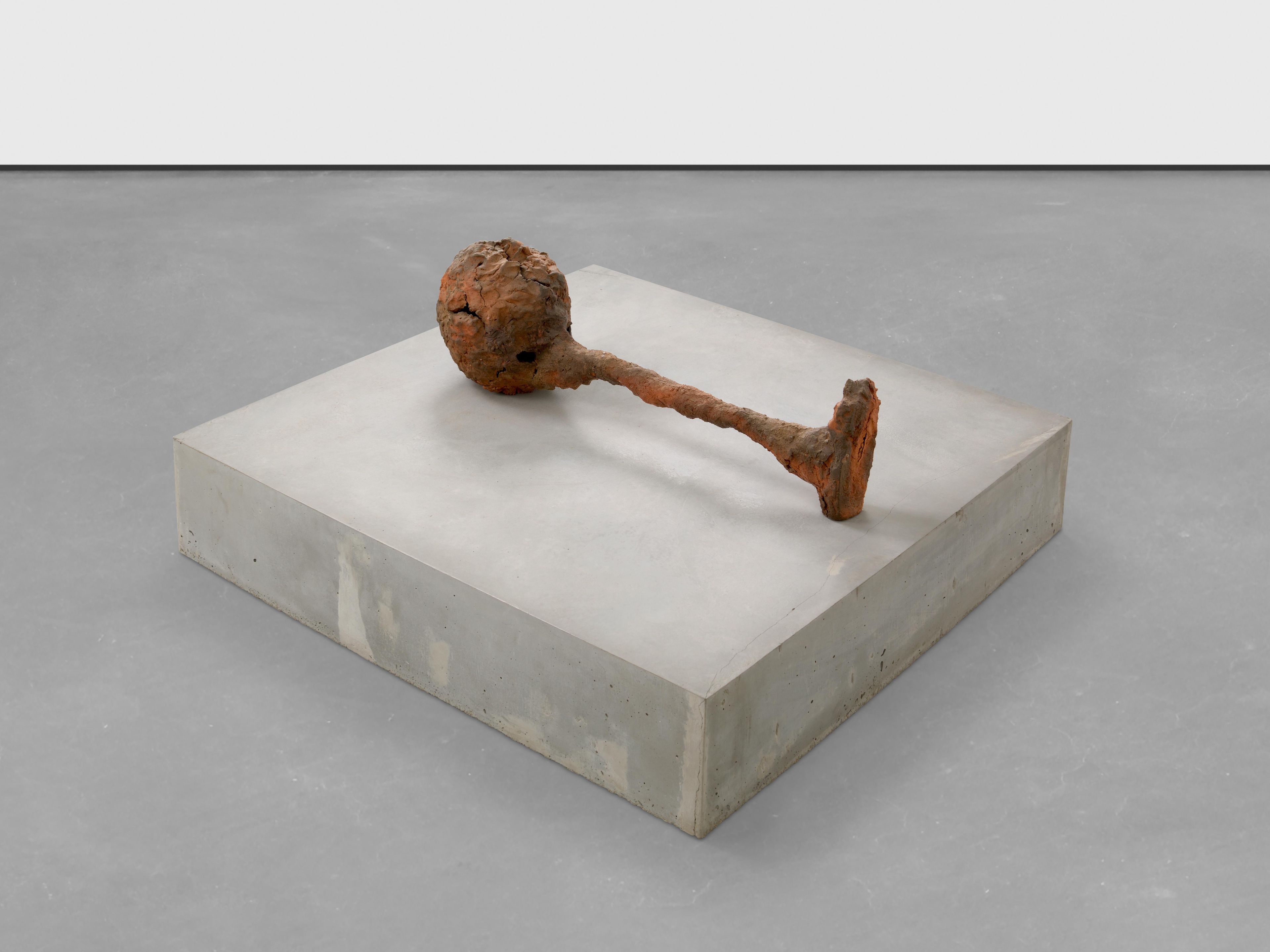 An untitled sculpture by Huma Bhabha, dated 2022.